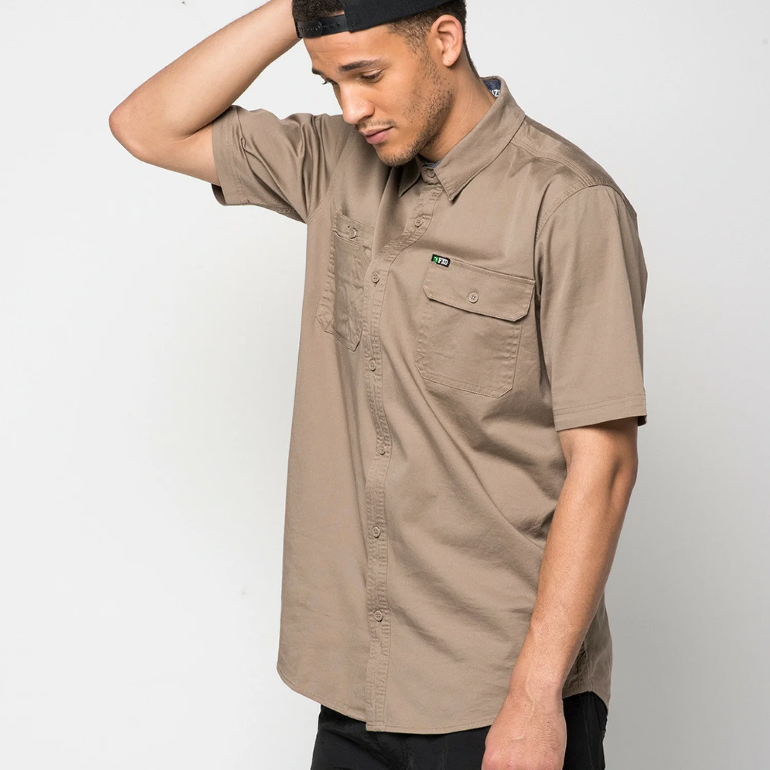 FXD workwear SSH-1 short sleeve work shirt model2