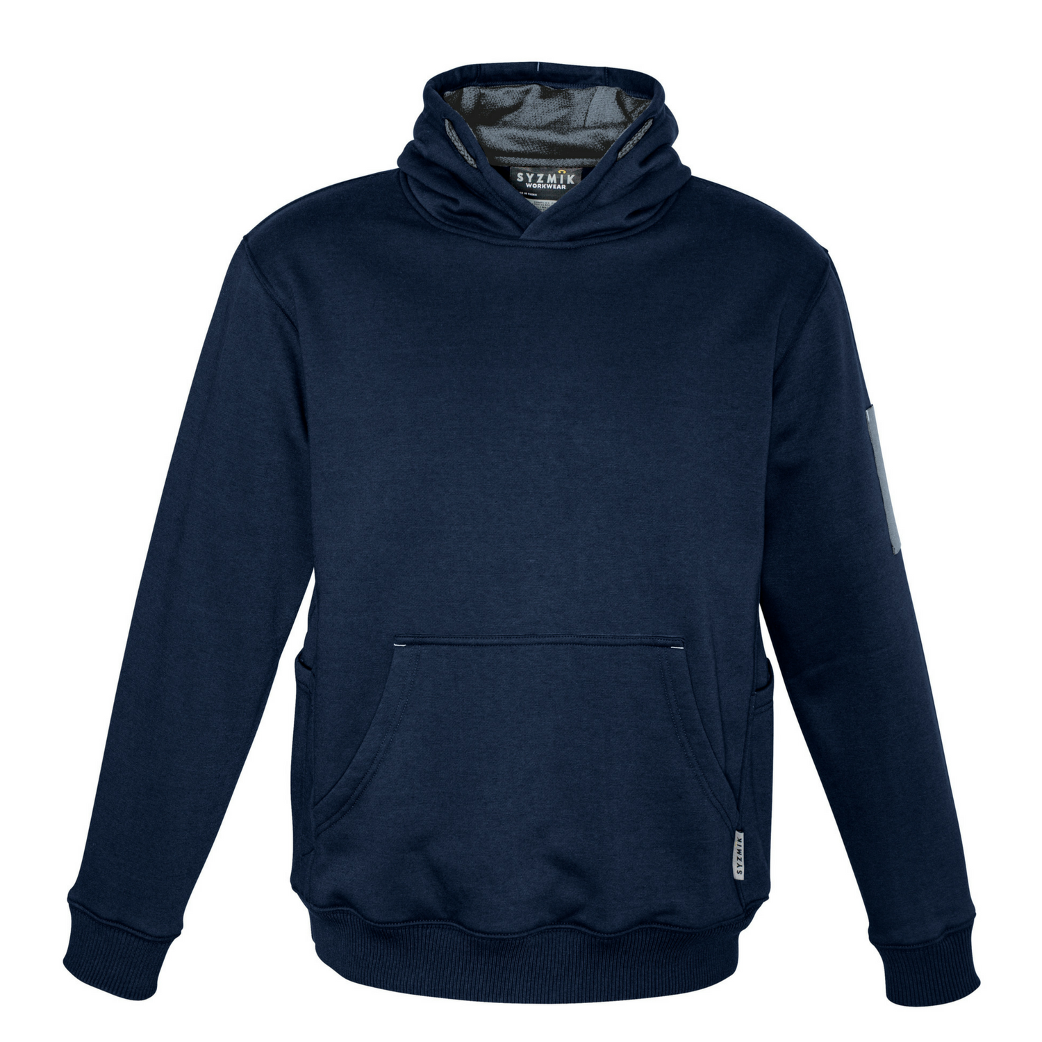 Syzmik workwear ZT467 Unisex Multi-pocket Hoodie navy charcoal front