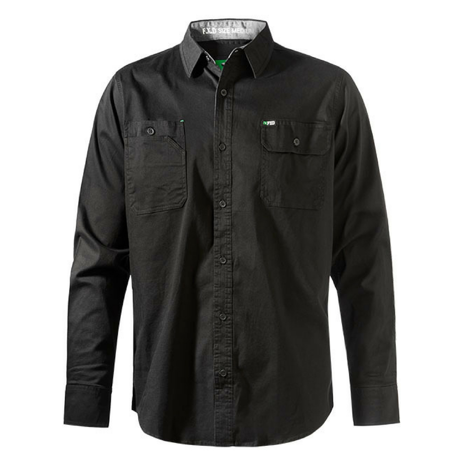 FXD Workwear LSH-1 long sleeve 360 stretch work shirt black