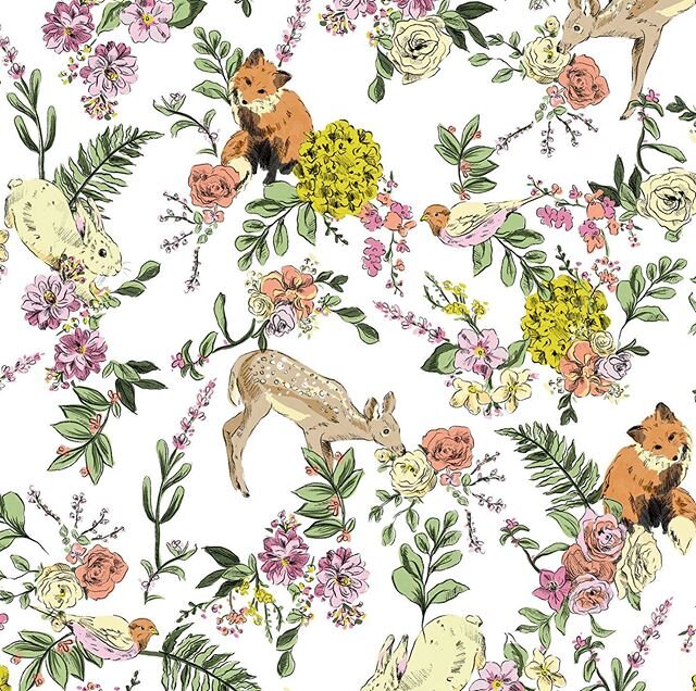 So excited to see this print out in stores!! This was a commissioned pattern I created for @zoejostudio for @garnethillpics. I love when clients trust me with those prints they see in their minds and want to become reality. Thx to @zoejostudio for th