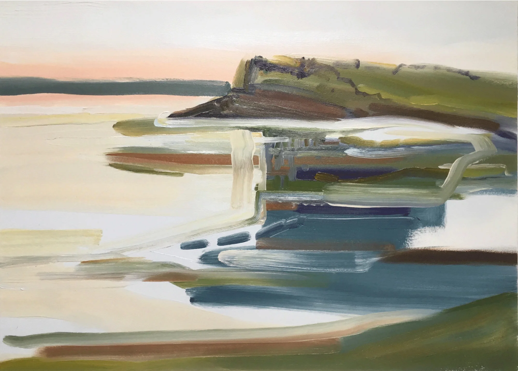 #7, a painting of the New Brunswick coast by Thomas Joseph