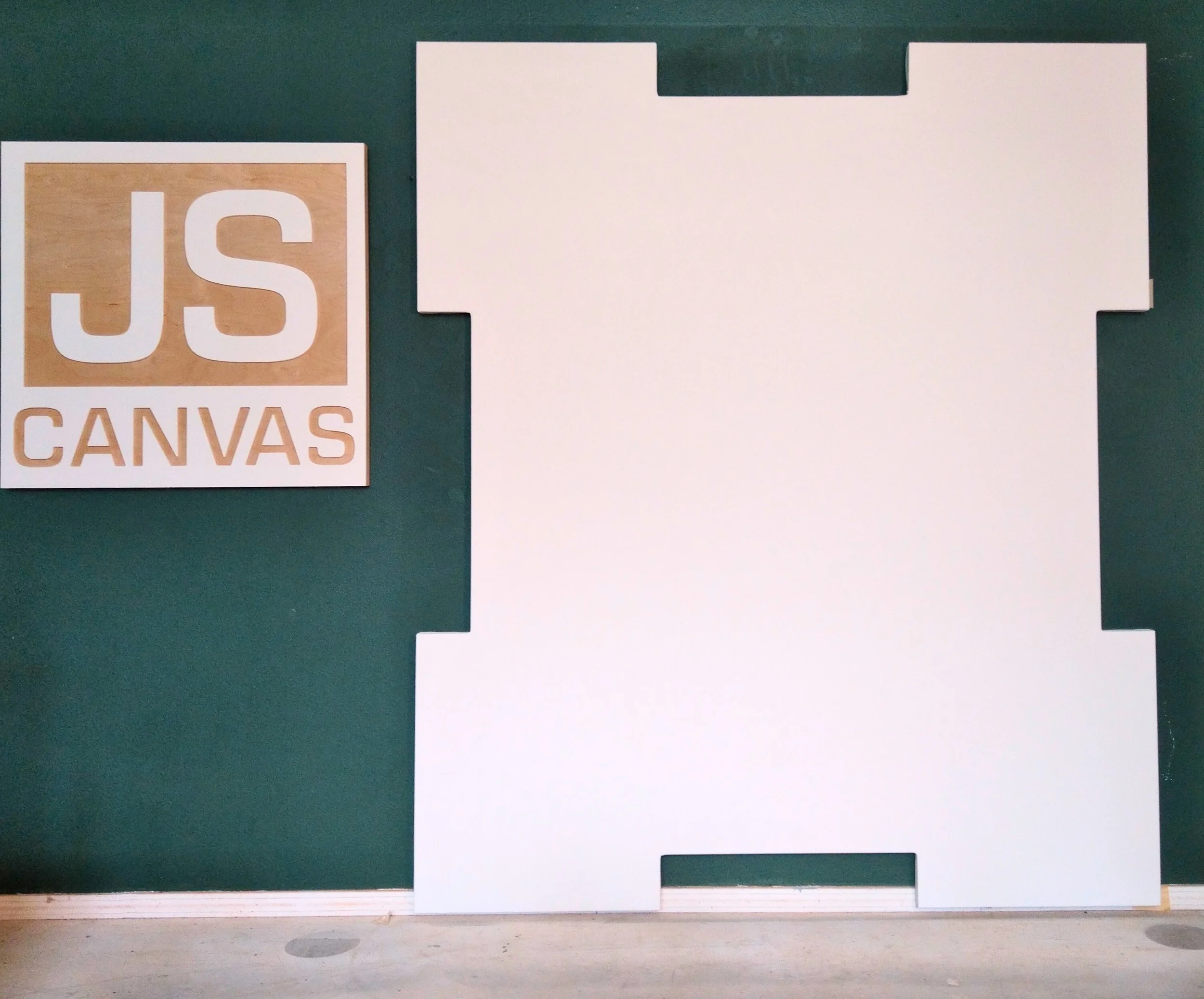 Custom Shaped Gessoed Canvas