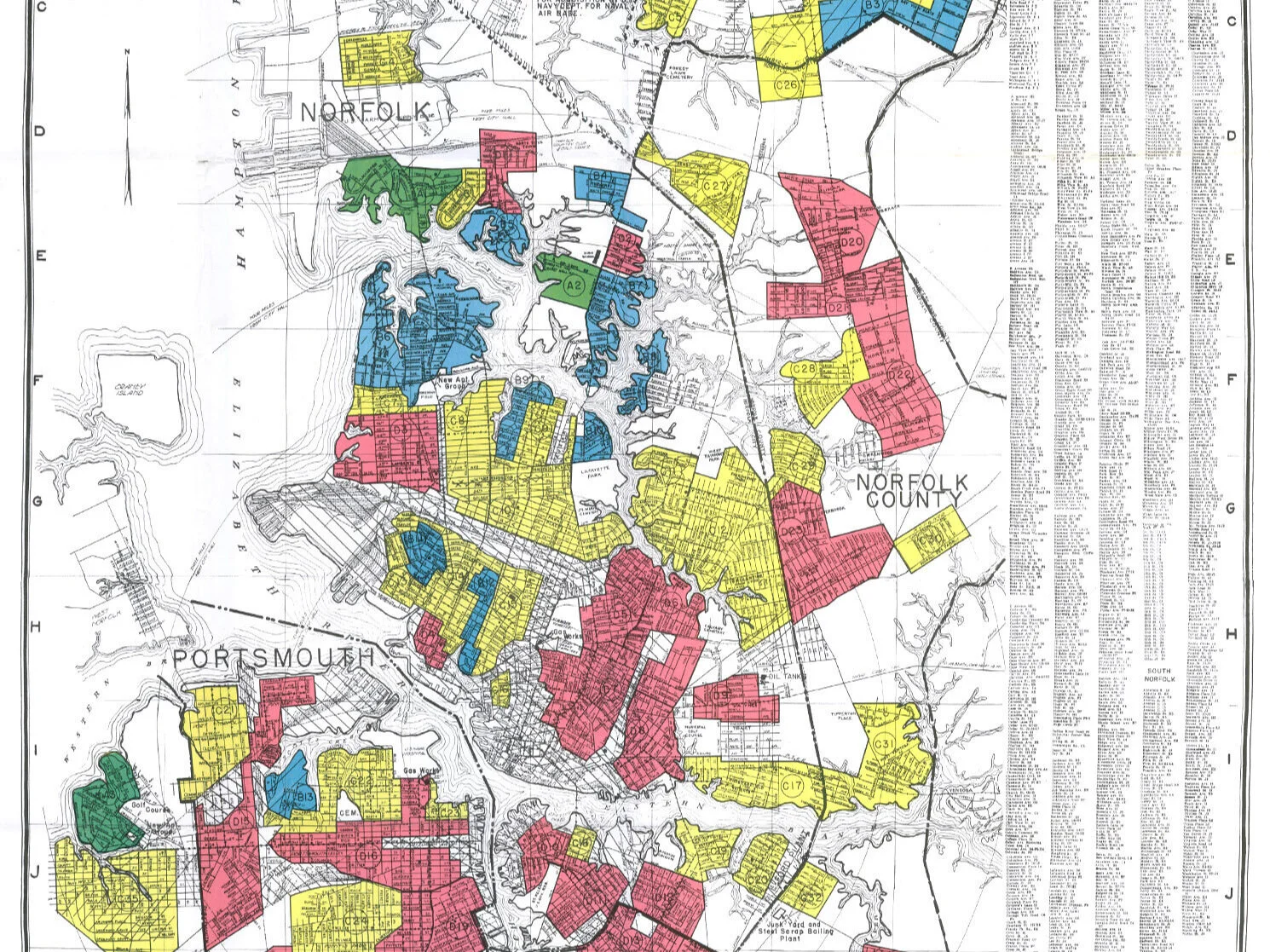 Redlining Health Comparing Norfolk Redlining And Vulnerability Maps The Urban Renewal Center