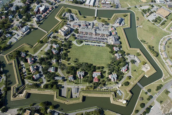 Fort Monroe, Virginia. We lived in Officer's Quarters inside the moat.