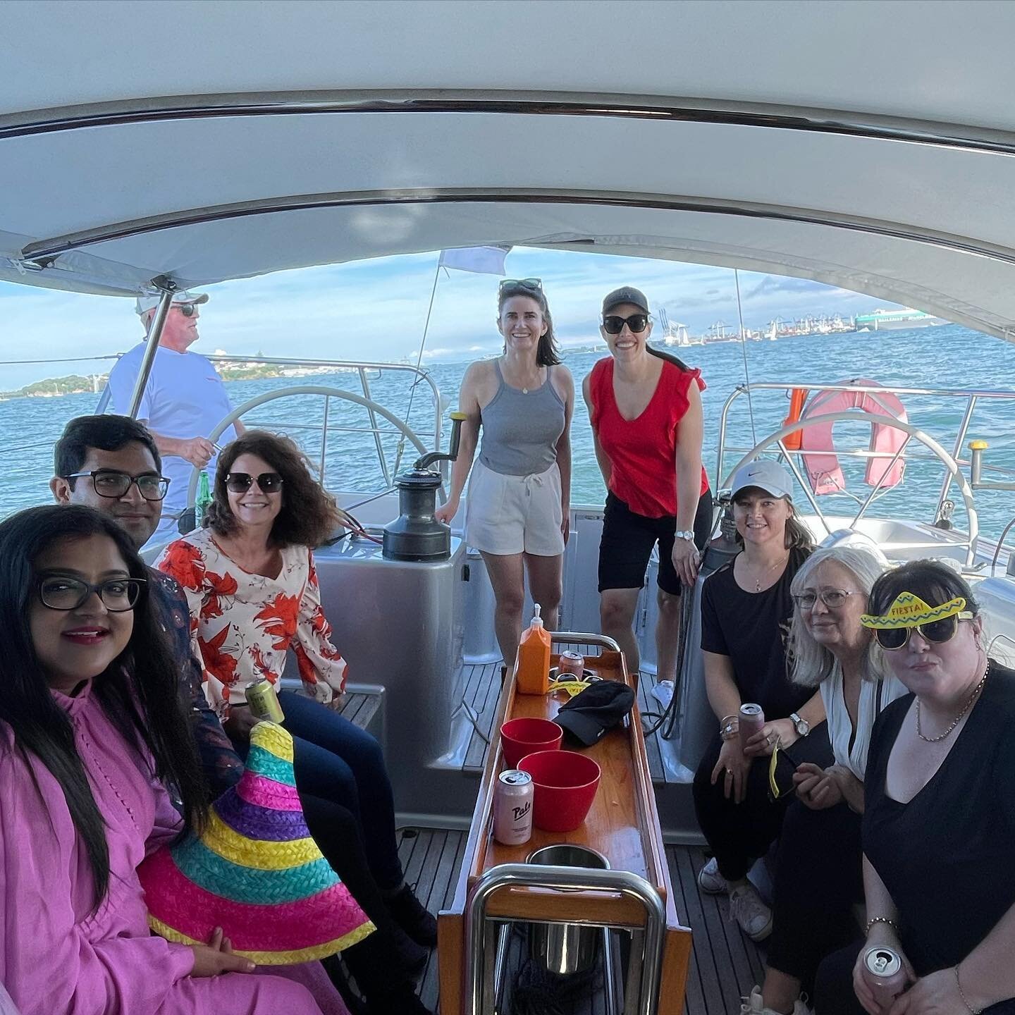 Our team had an awesome time out on the water sailing in the @rnzys Friday &lsquo;rum race&rsquo;