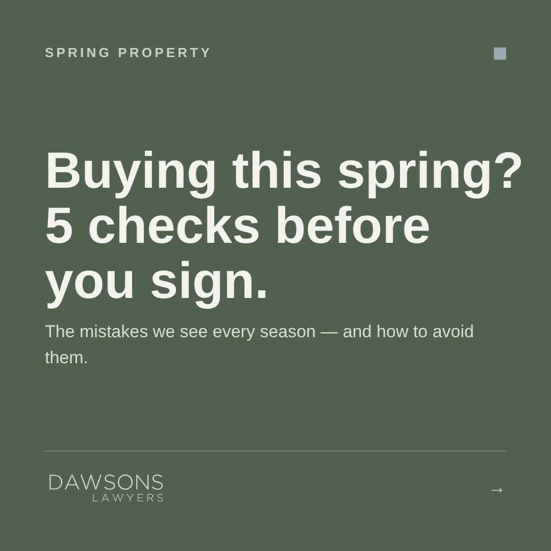 Buying this spring? 5 checks before you sign
