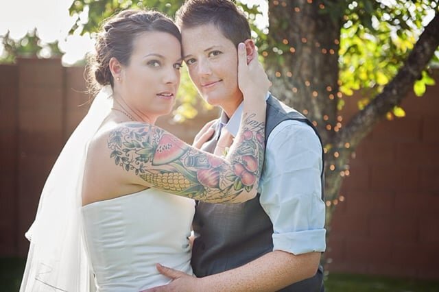 Rebecca & Rachel's Intimate Backyard Wedding