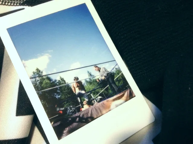 Follow me on Instagram ( just.butch ) for a look into the daily life of a wannabe actor/writer/wrestler type person. (Polaroid by Melissa Major )