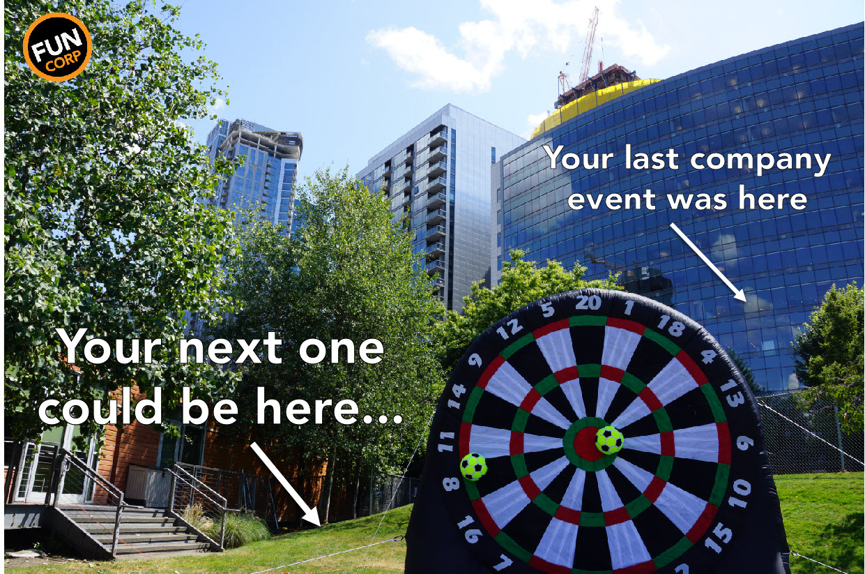 Everyone loves the "Friend" Dartboard with some "boss trivia" sprinkled on top for good luck. 