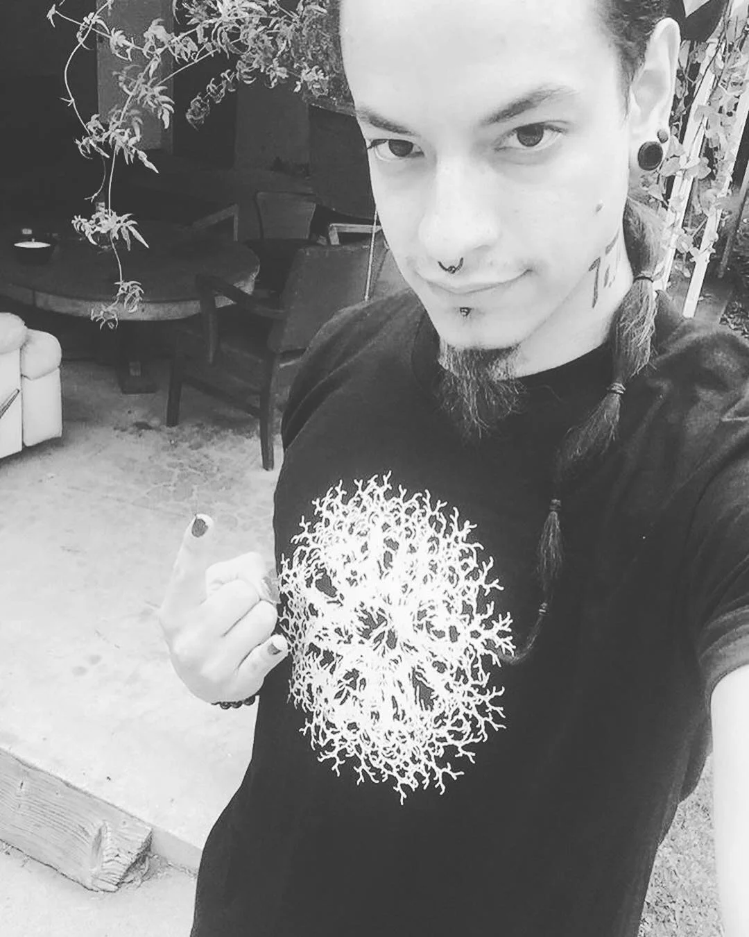 Black Metal Yoga t-shirt