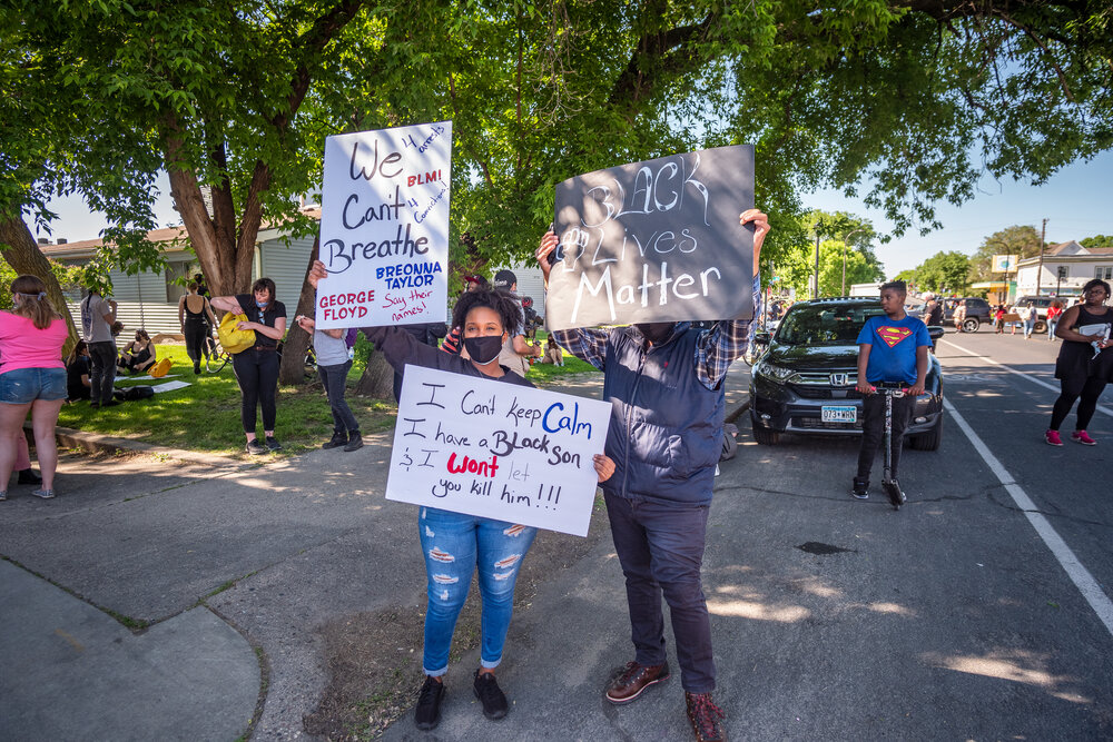 Peaceful protest in Minneapolis