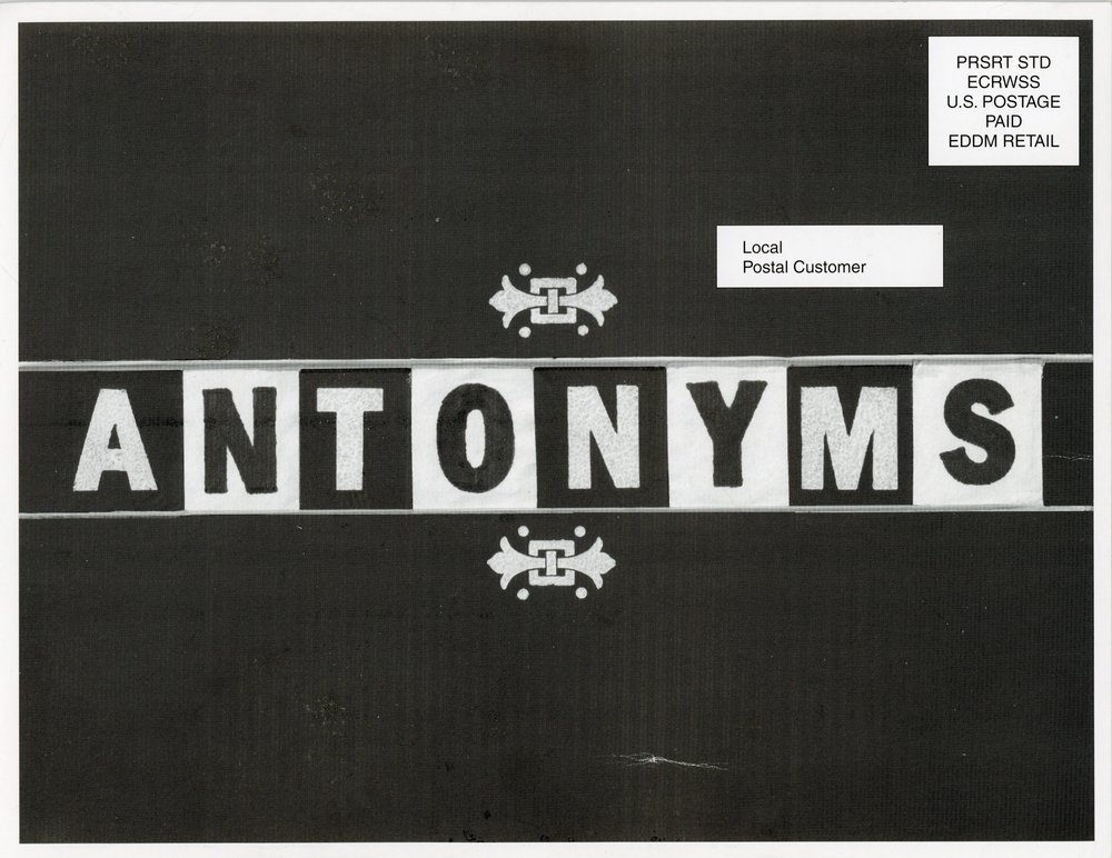 Mystery mailer: Antonyms
