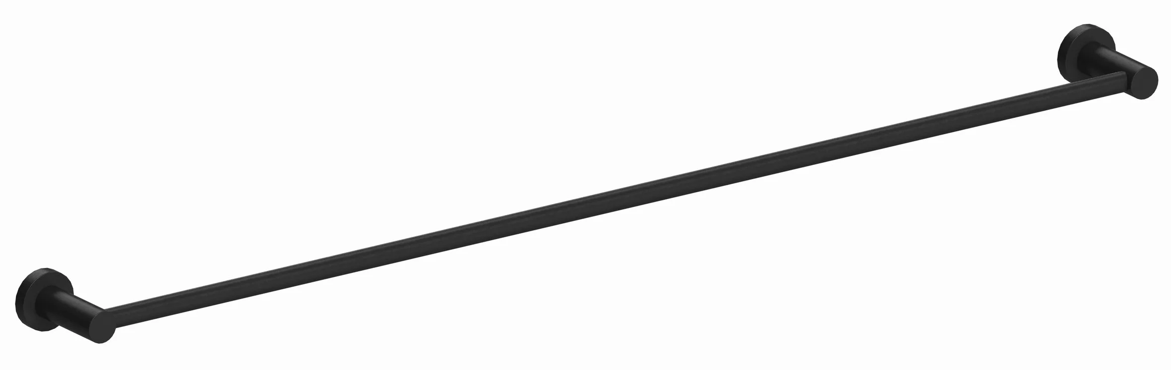 DLX Black Single Towel Rail 900mm