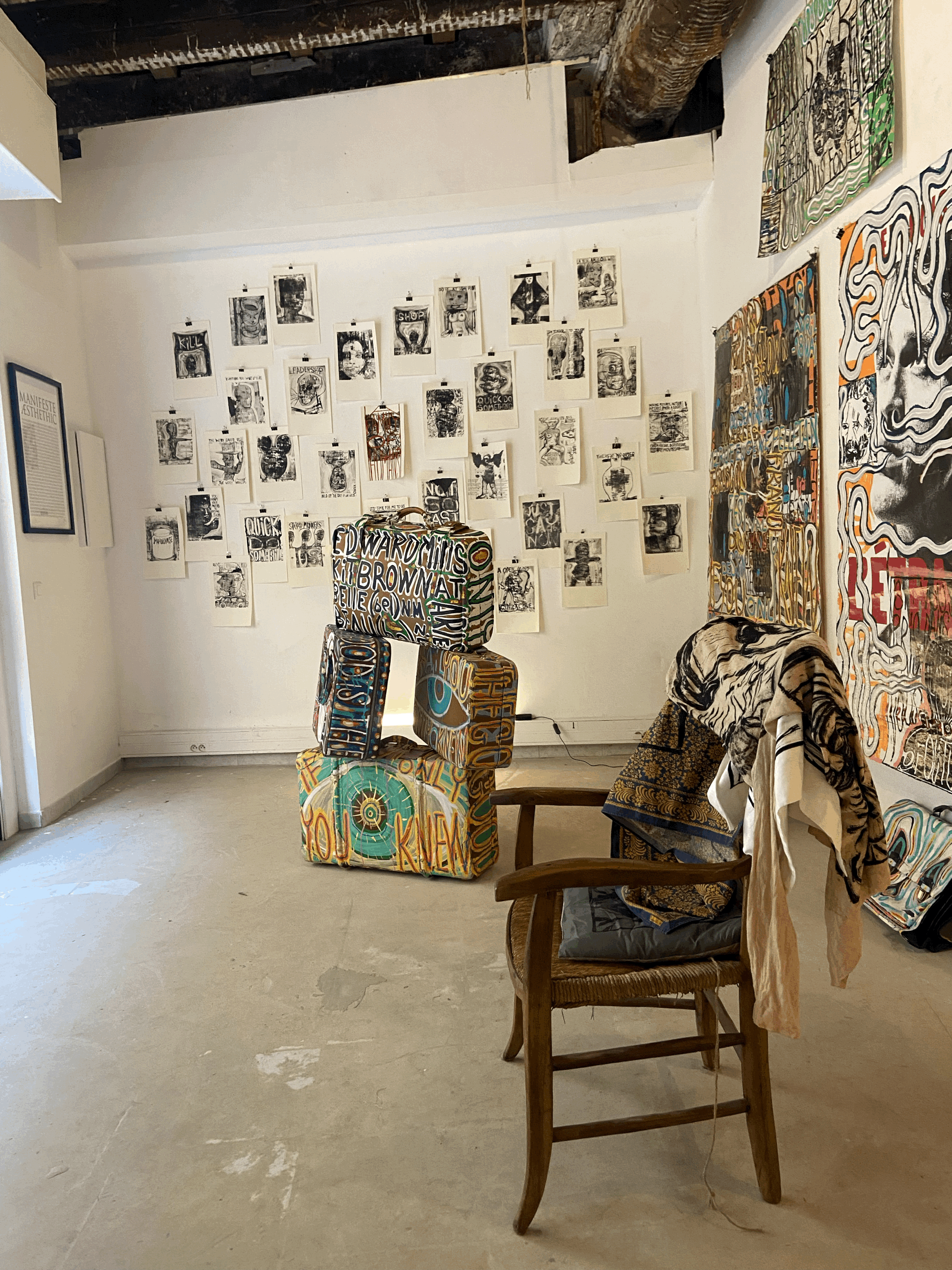  Kit Brown monotype installation 