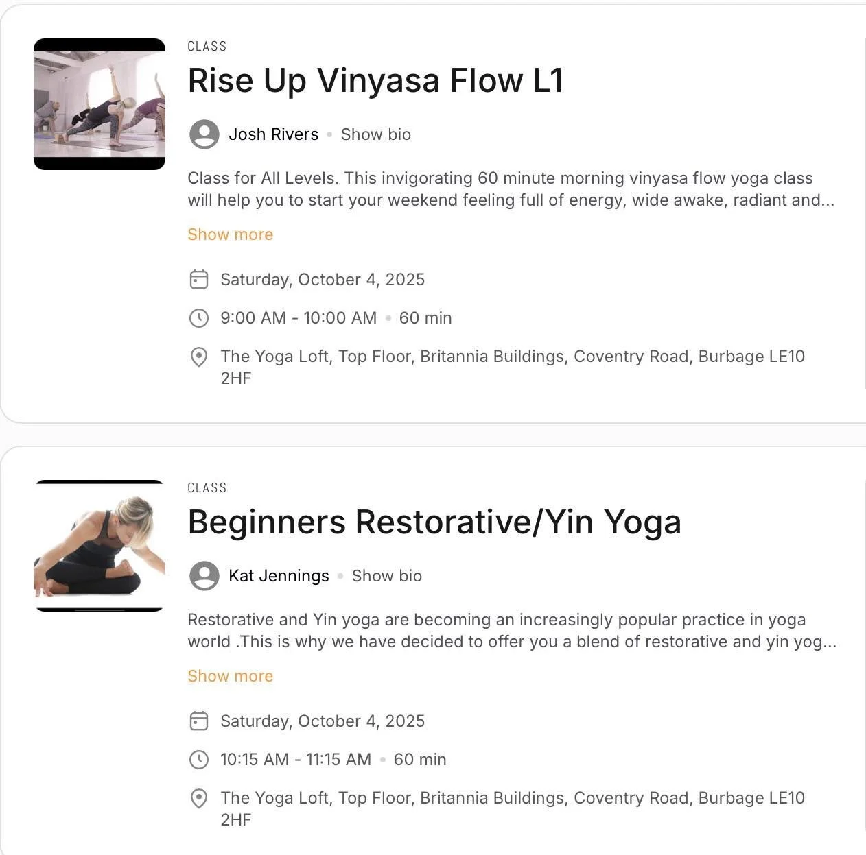 What is your Sat morning routine? Whether you are early riser or like to  sleep in, we have 2 yoga classes worth getting out of your PJs&hellip;.

*Rise Up Vinyasa Class will help you to get everything moving &amp; release those night aches -BOOK htt