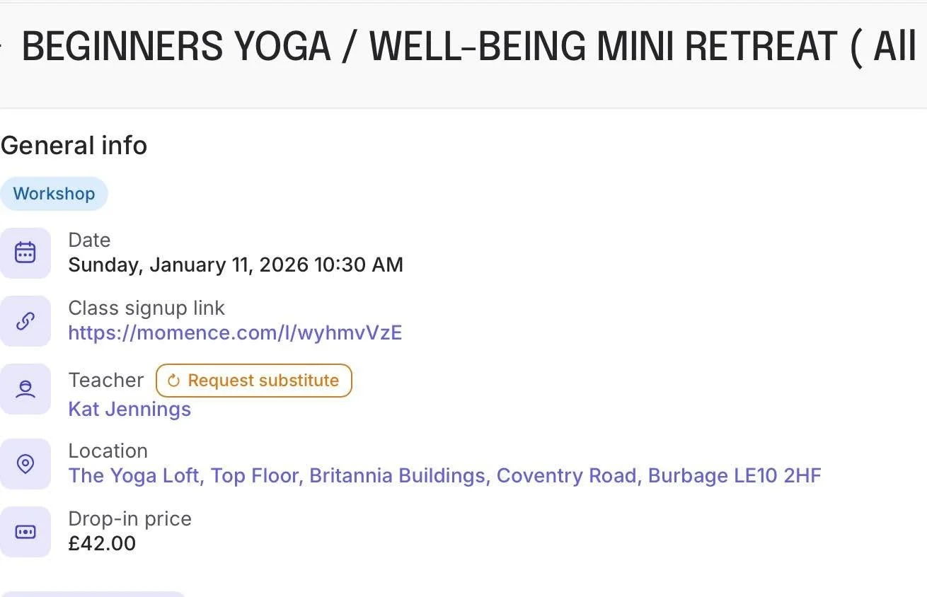 Join Us - January is an ideal time for gentle changes and a health-focused Reset ! ! 
We have designated this Retreat to help you learn how to switch off, breathe and learn some simple yoga. So take some time out and join us for 3 hours of bliss . Yo