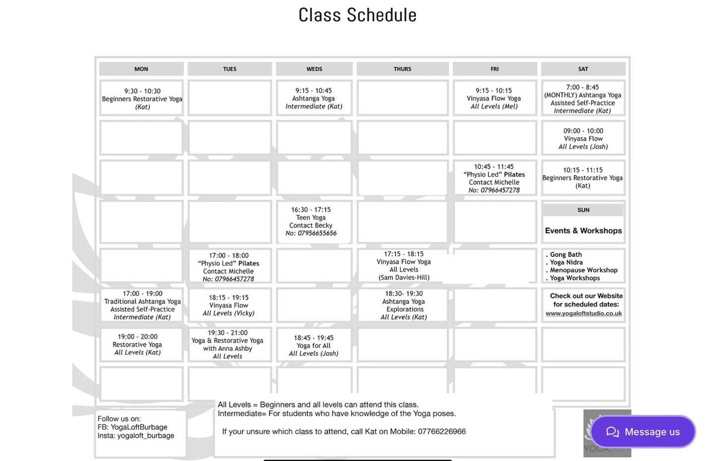 Our Latest Schedule&hellip;

We are ready to support your physical and mental  wellbeing.

https://www.yogaloftstudio.co.uk/ #yoga #studio #yogastudio #yogaleicester #yogaleicestershire #yogaleicestertherapy #yogahinckley #hinckleyyoga #HinckleyYoga 