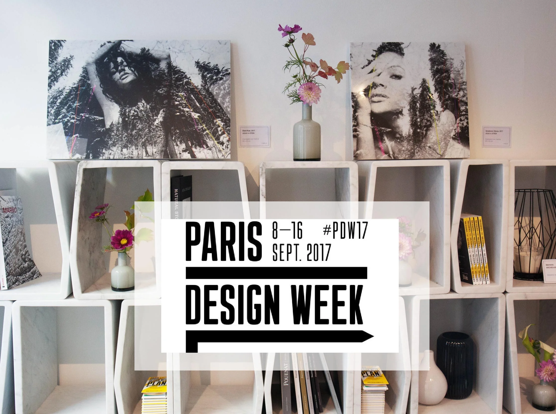 Julia A. Etedi exhibits for the first time her prints on marble during Paris Design Week.