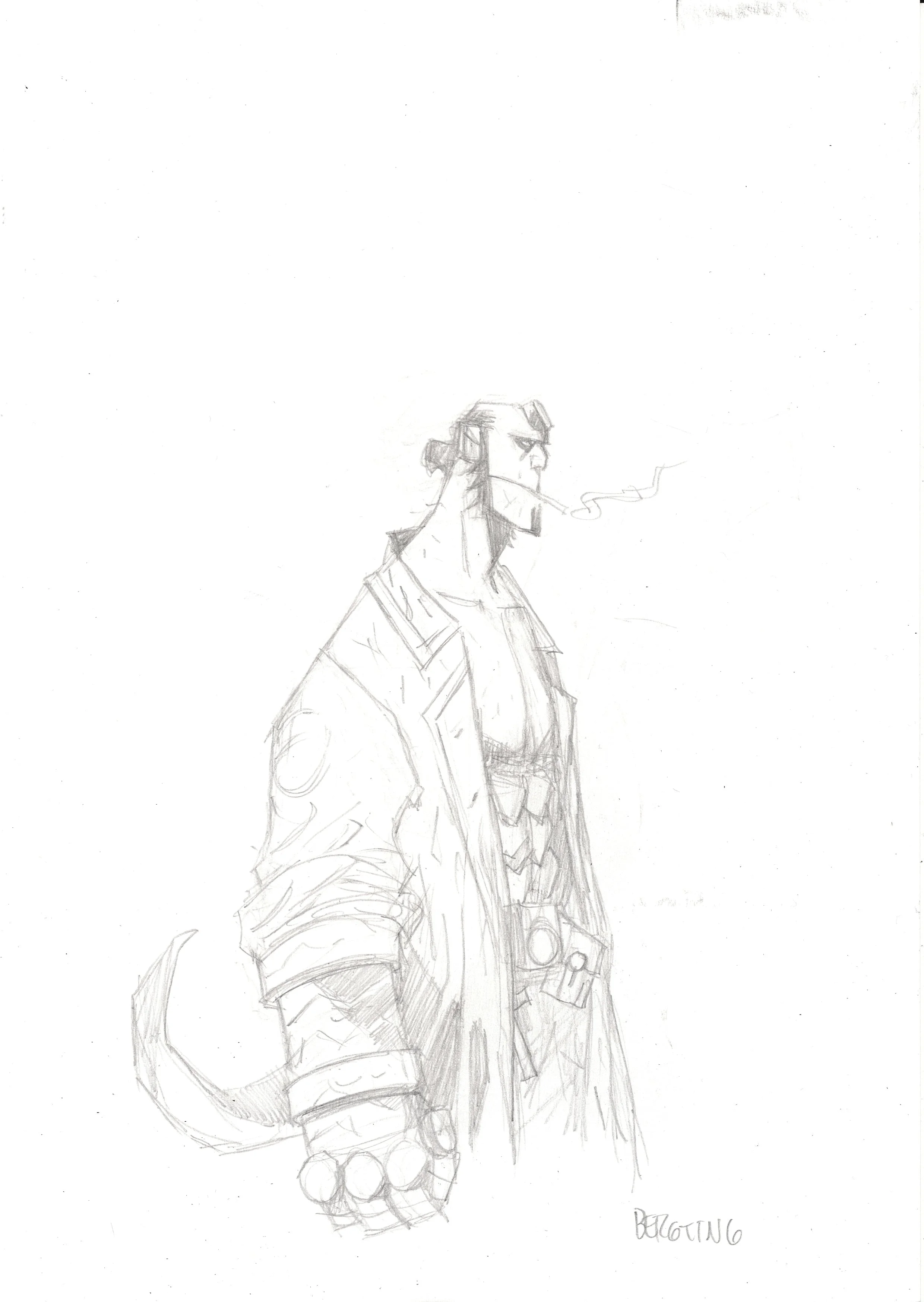 Hellboy Sketch