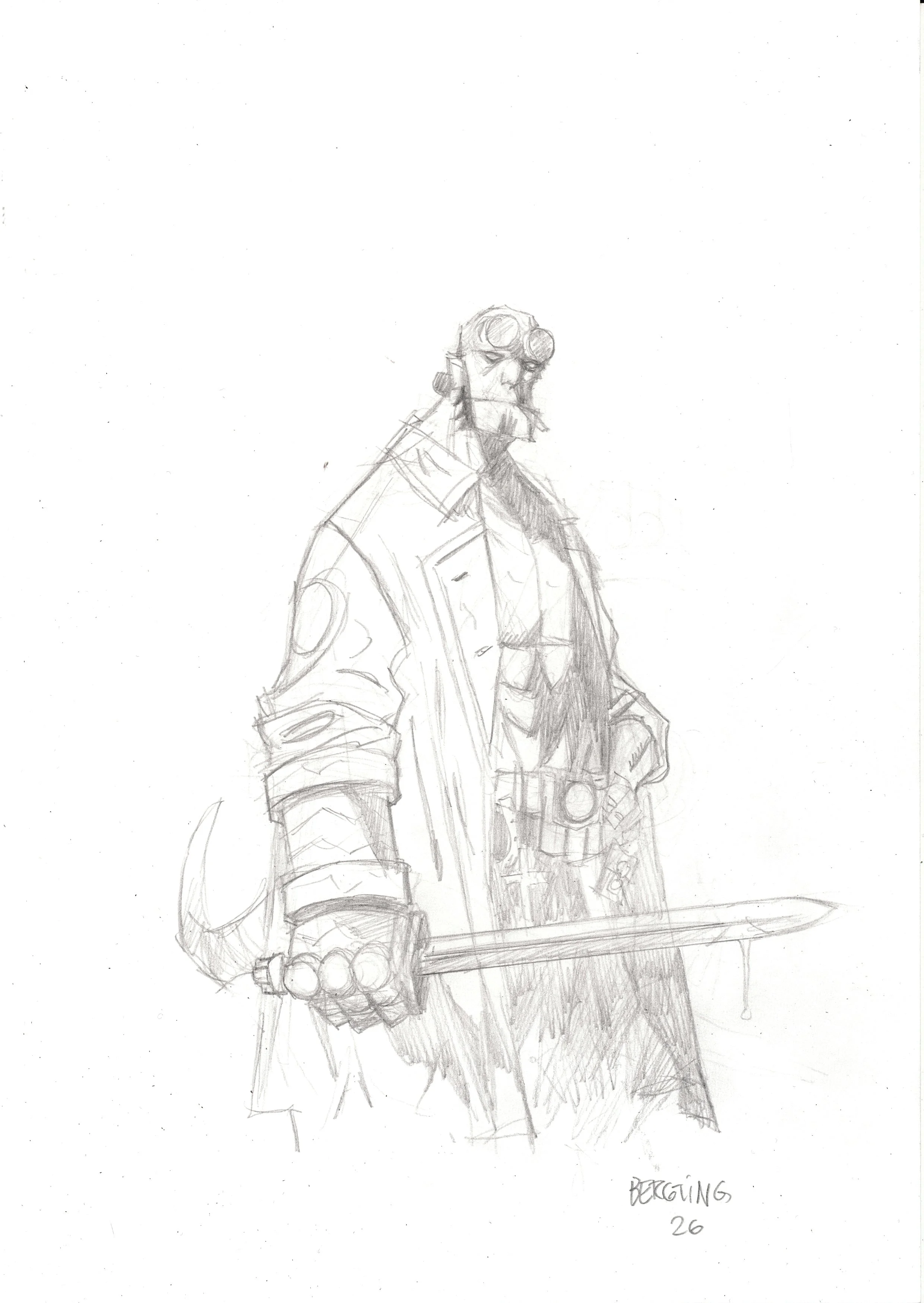 Hellboy Sketch