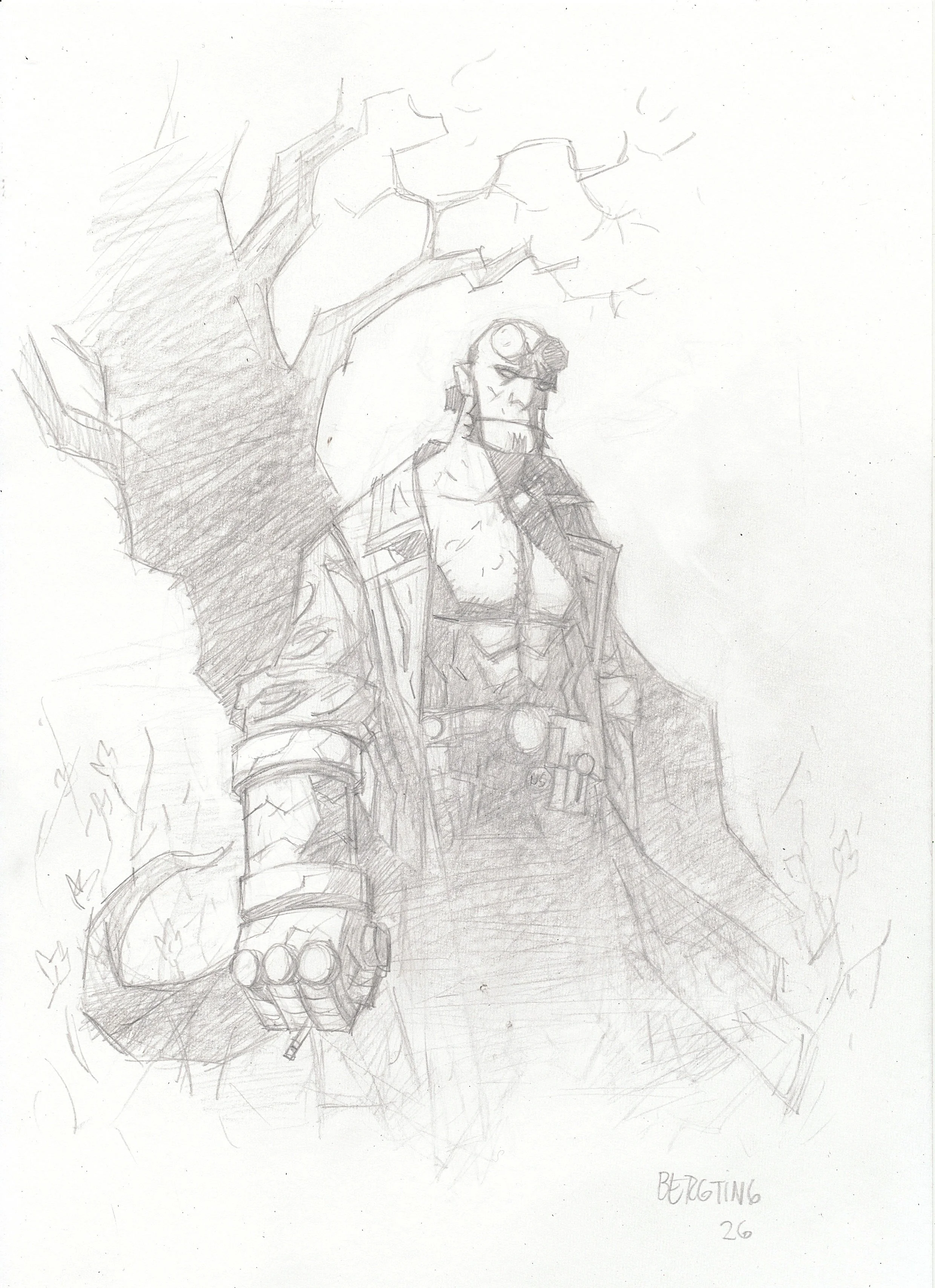 Hellboy Sketch