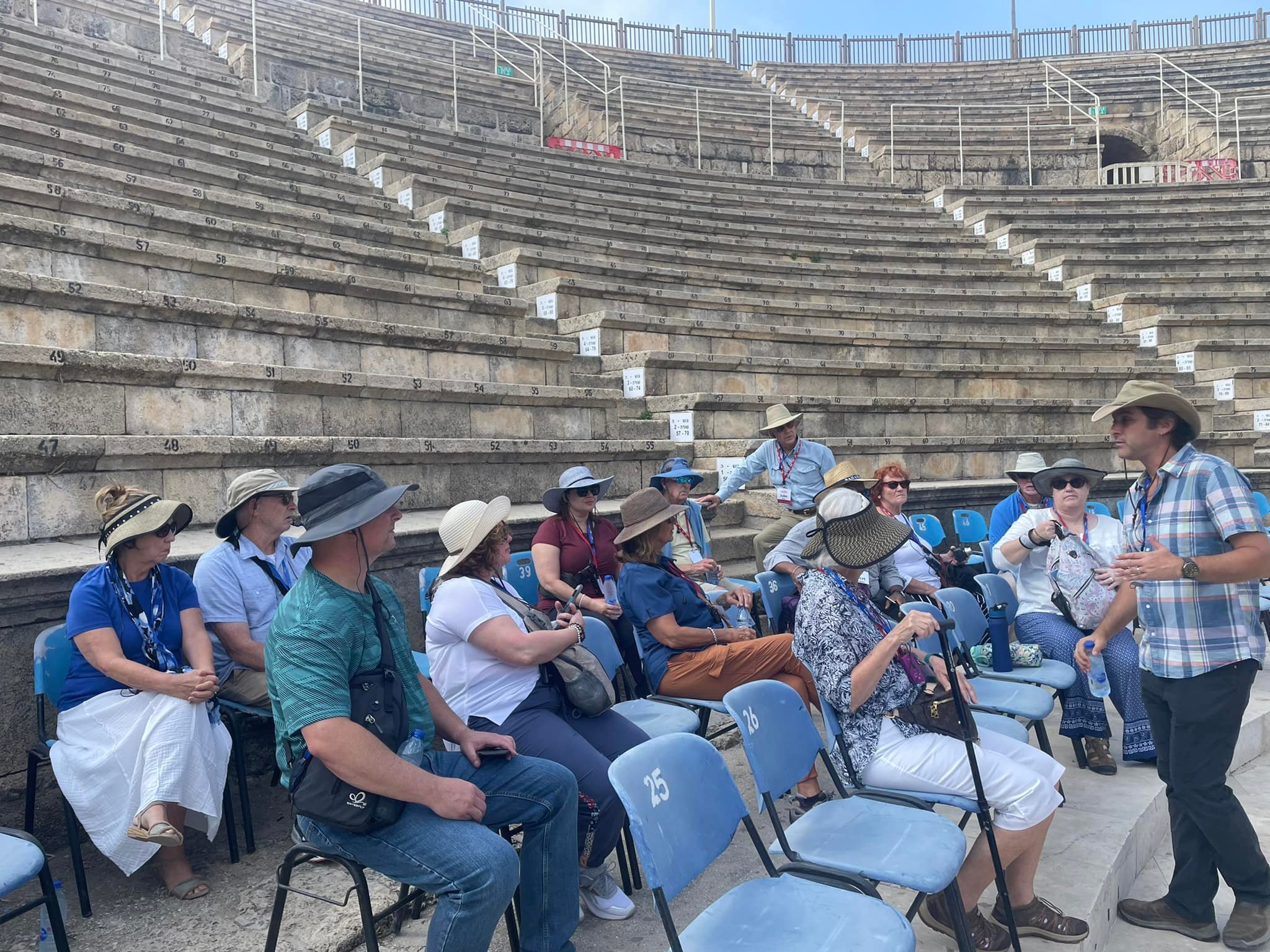  Herod the Great’s theatre.  It sat about 4,000 for dramas. 