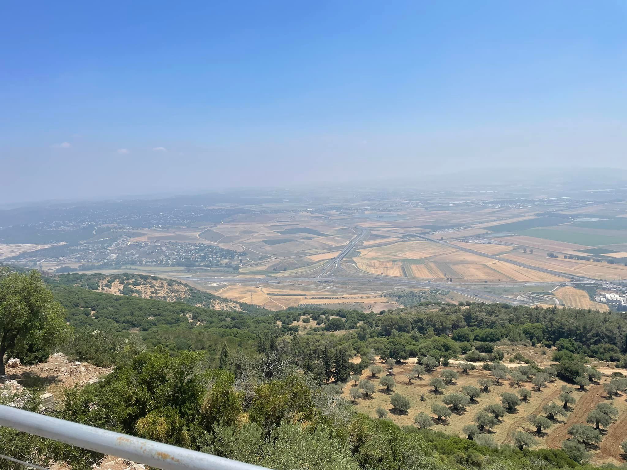  A view from Mount Carmel, where Elijah defeated mighty King Ahab and 450 prophets of Ba’al and 400 prophets of Ashera. 