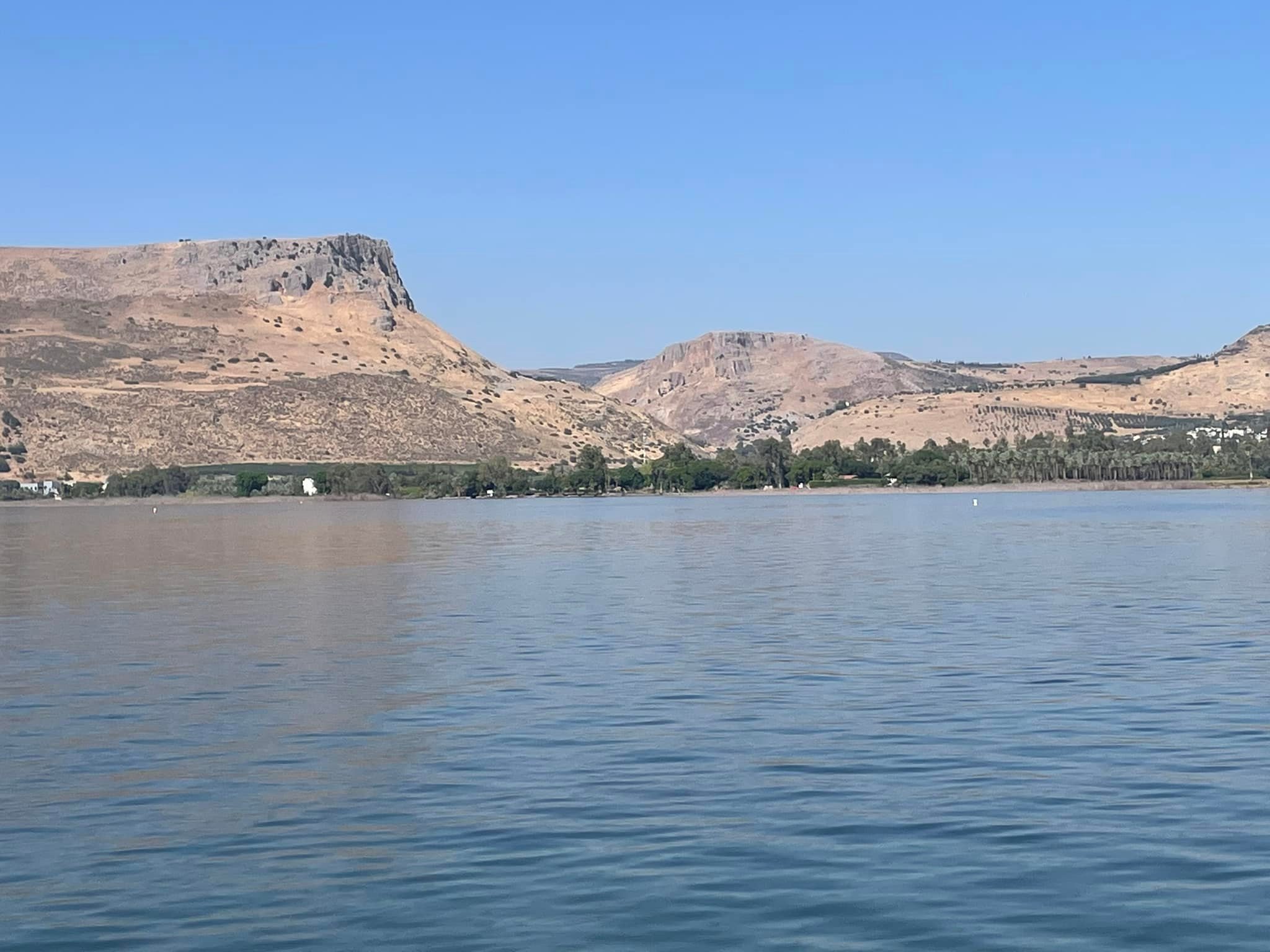  Just to the right of the cliffs is the valley Jesus would have used to travel from Nazareth to the Sea of Galilee and its cities. 