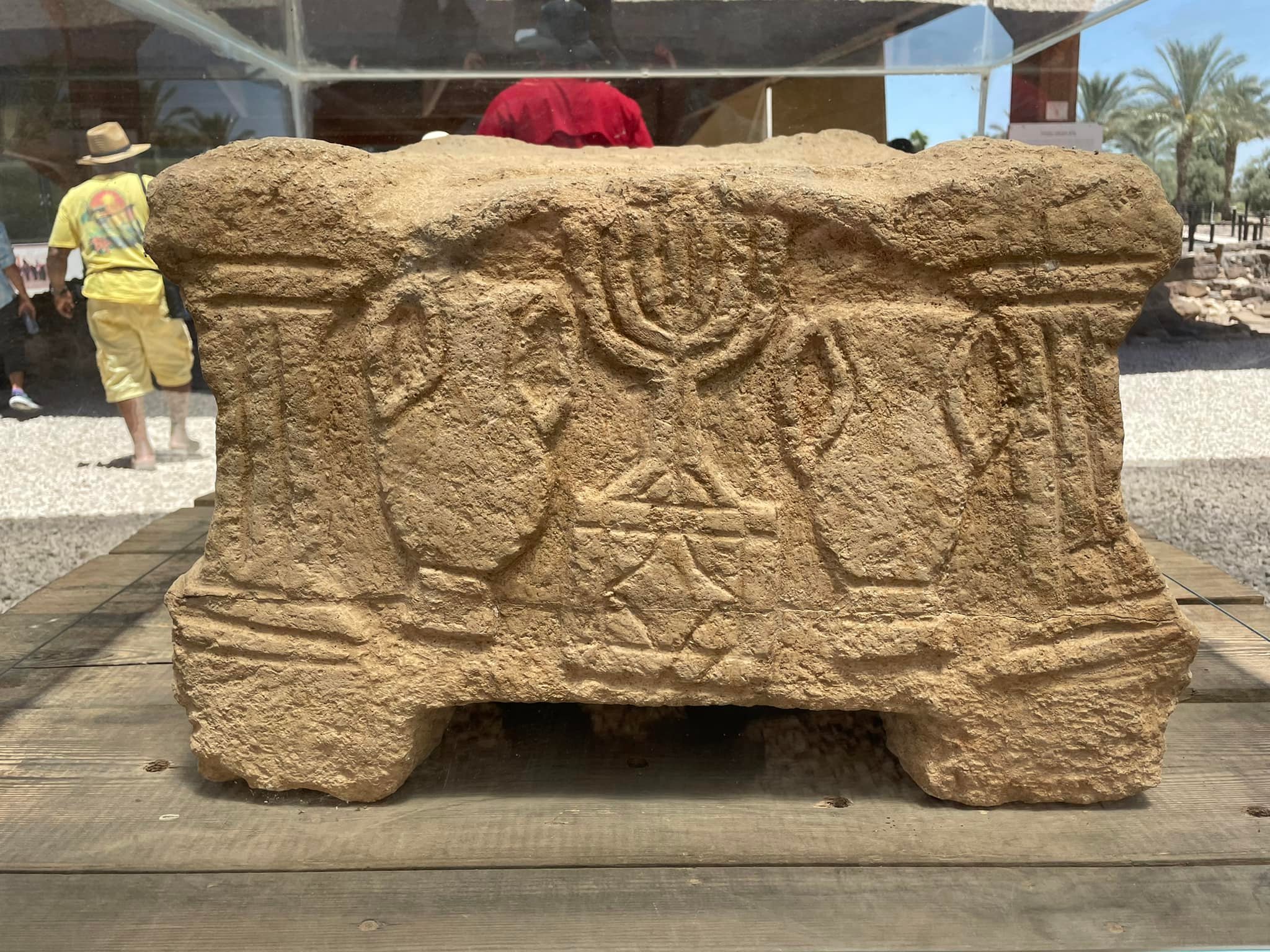  A unique stone table found in Magdala - Mary Magdalene’s hometown - in the synagogue. 