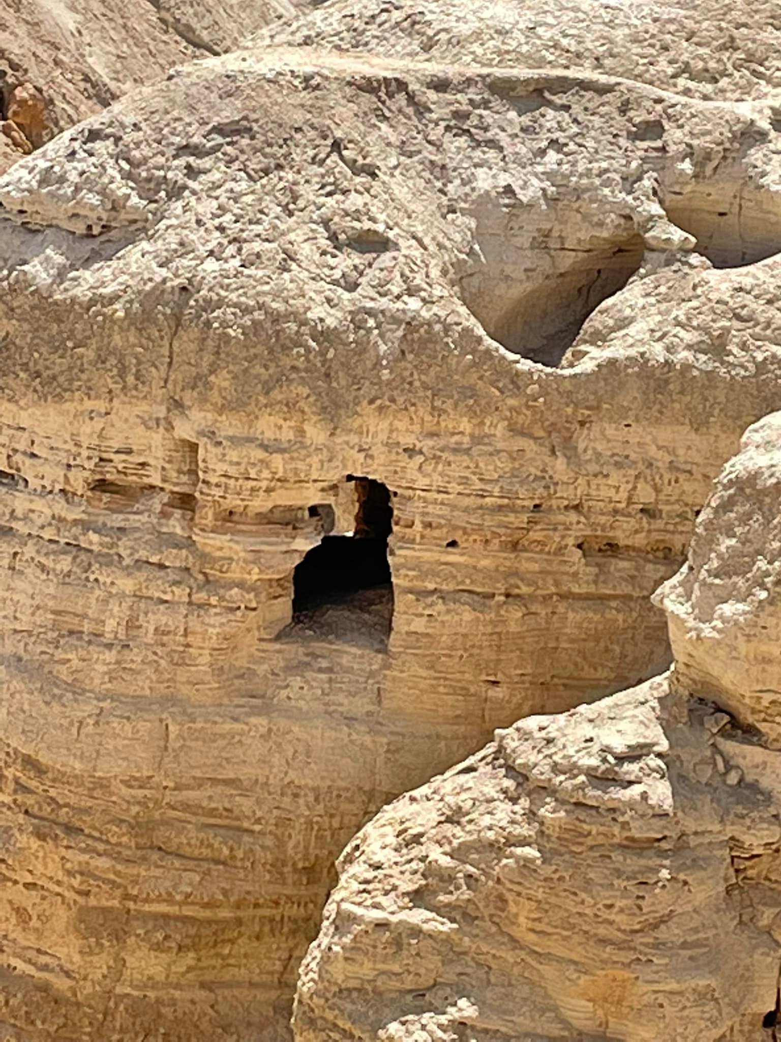  A closer view of cave number four. I do wonder how they got in and out of it. They must’ve been very nimble rock climbers. 