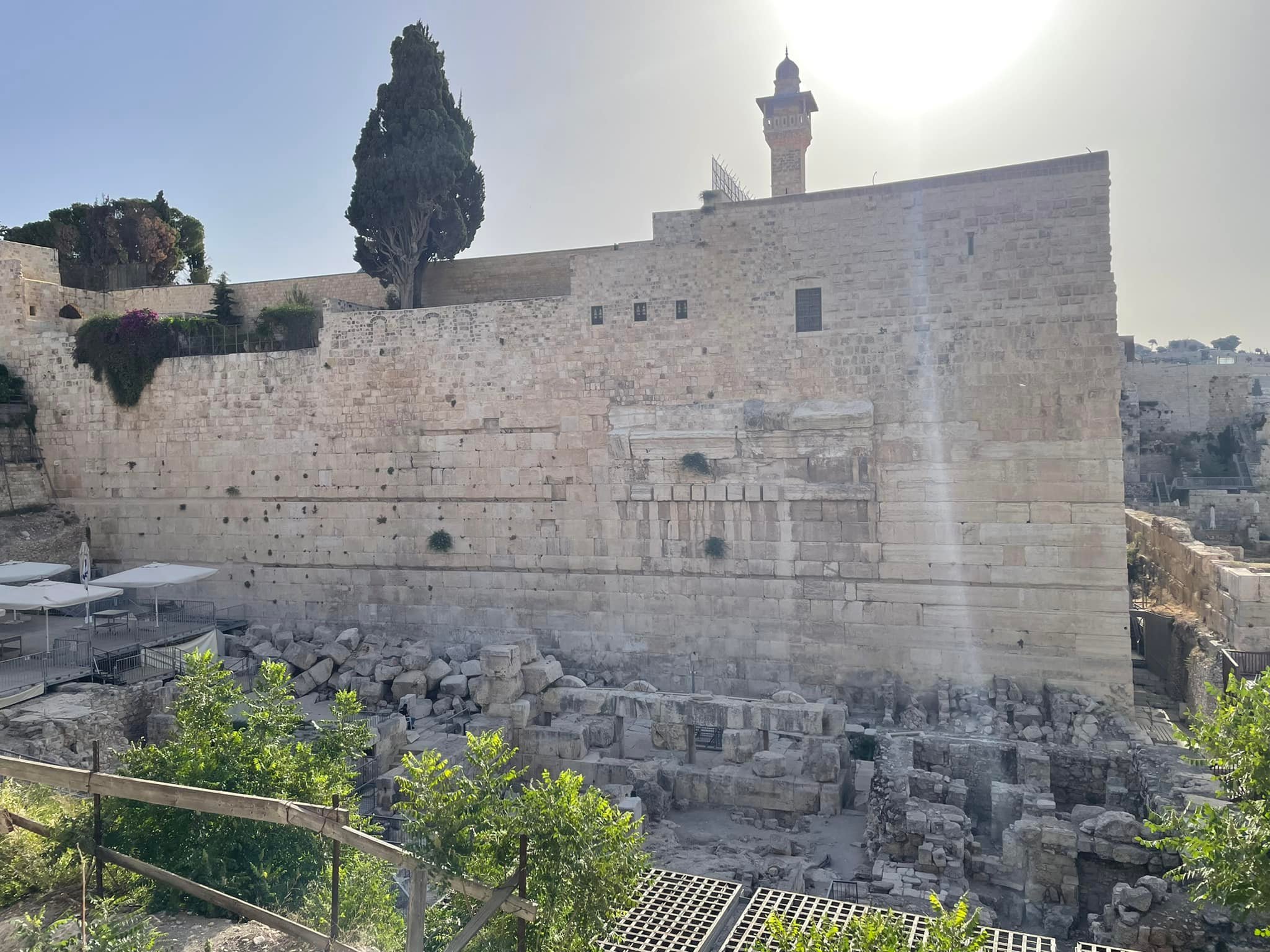  This is actually part of the western wall although not the Wailing Wall. 