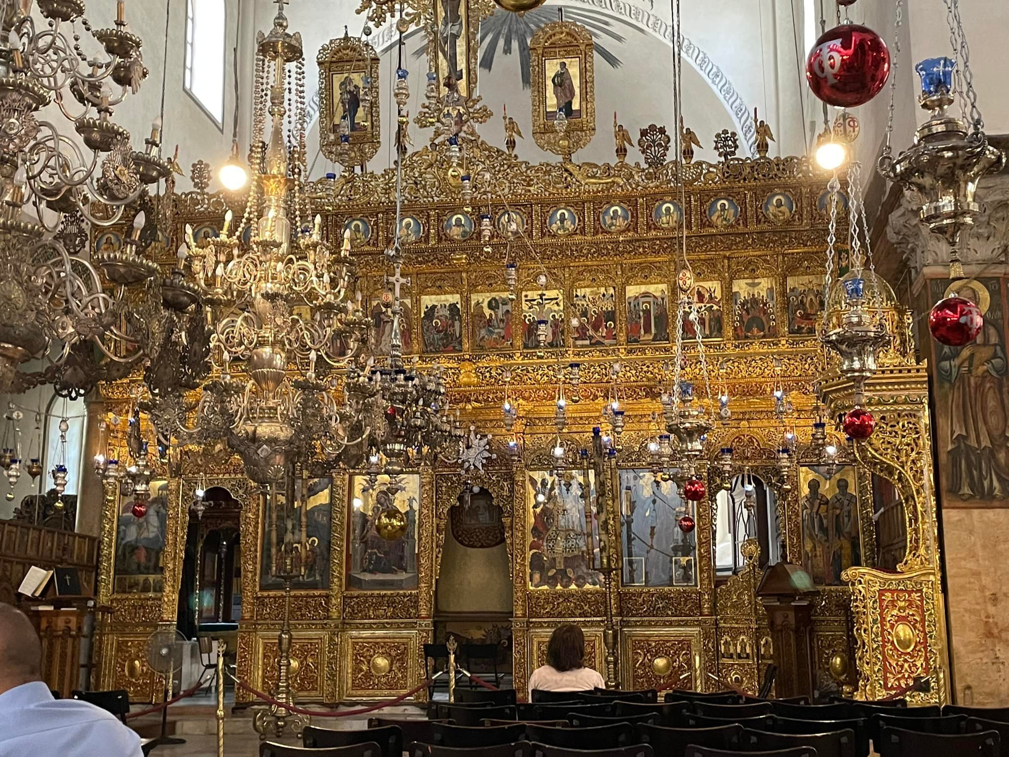  The Greek alter is extremely ornate. 