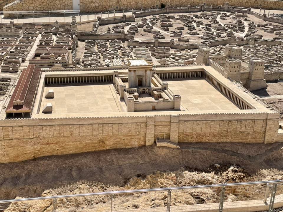 Model of the Temple Mount complete with the temple of Solomon and the courts built by Herod the Great. 