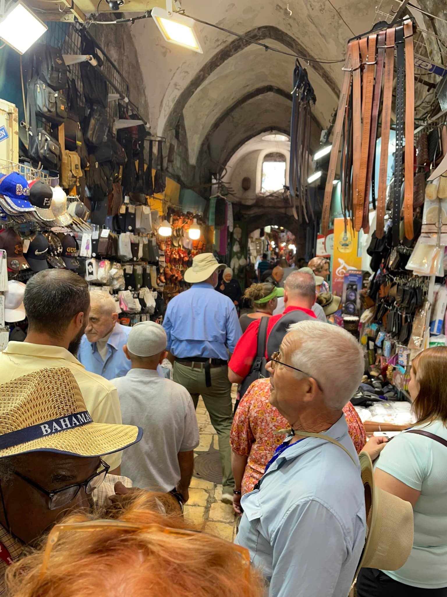  Working our way through the very narrow markets of the Jewish quarter toward the Christian quarter. By the way, that doesn’t mean that only Jews live in one quarter and Christians in another. Designations have to do with where the church is and the 