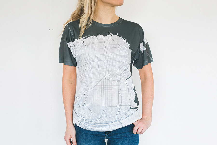 San Francisco map T-shirt