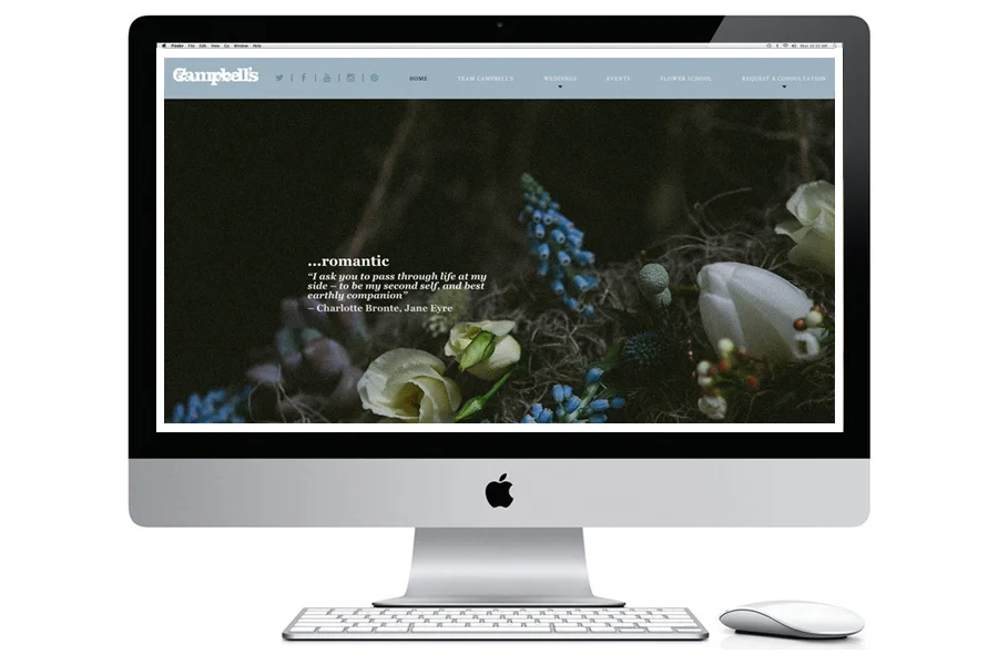 Campbell's Flowers website design