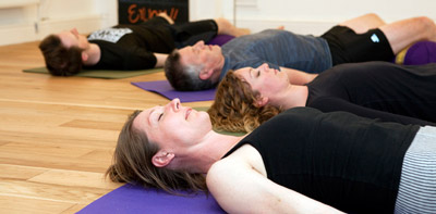 Yoga for relaxation and stress relief workshop at the Bristol Yoga Centre