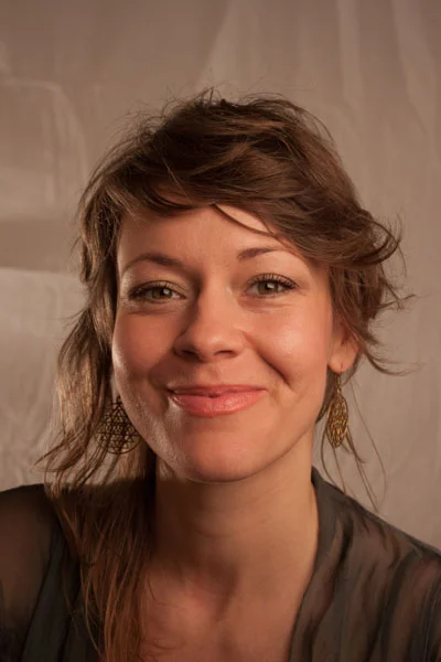 Emilia teaching Yin yoga and restorative yoga at Bristol Yoga Centre