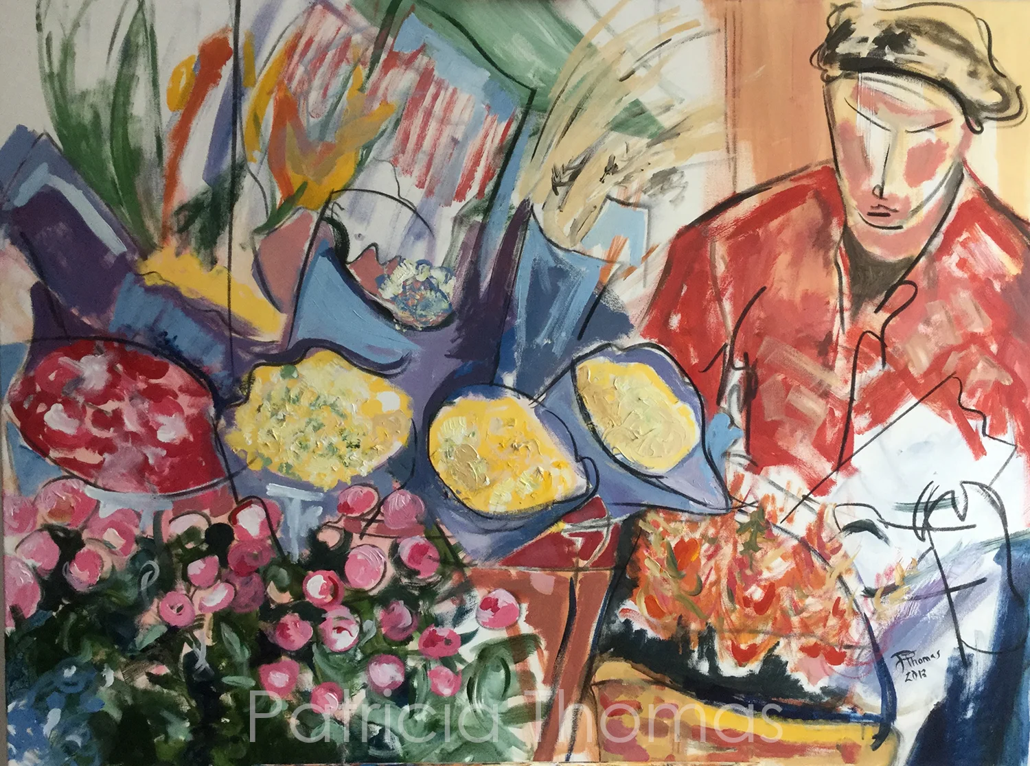 Flowers for Sale 48 x 36"