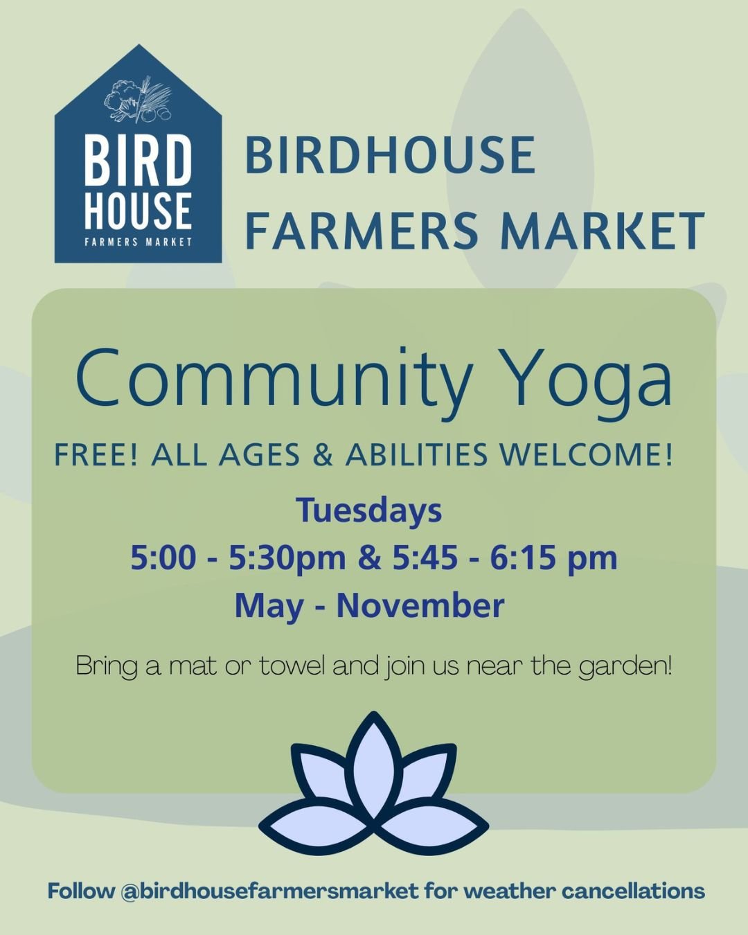 Free Yoga in the Garden