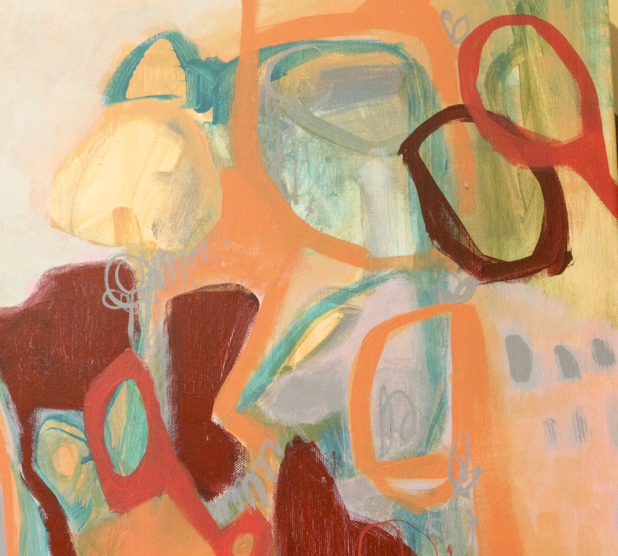 My Little Village detail Jasmine Farrow art