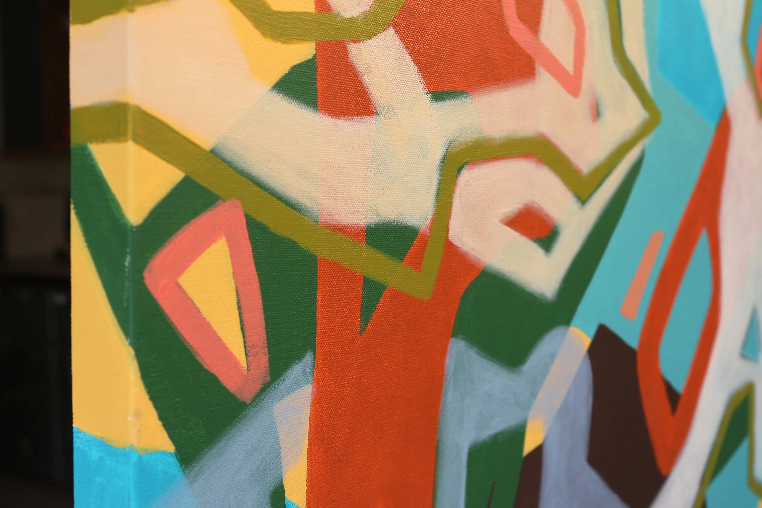 Autumn In Air canvas edge Jasmine Farrow art