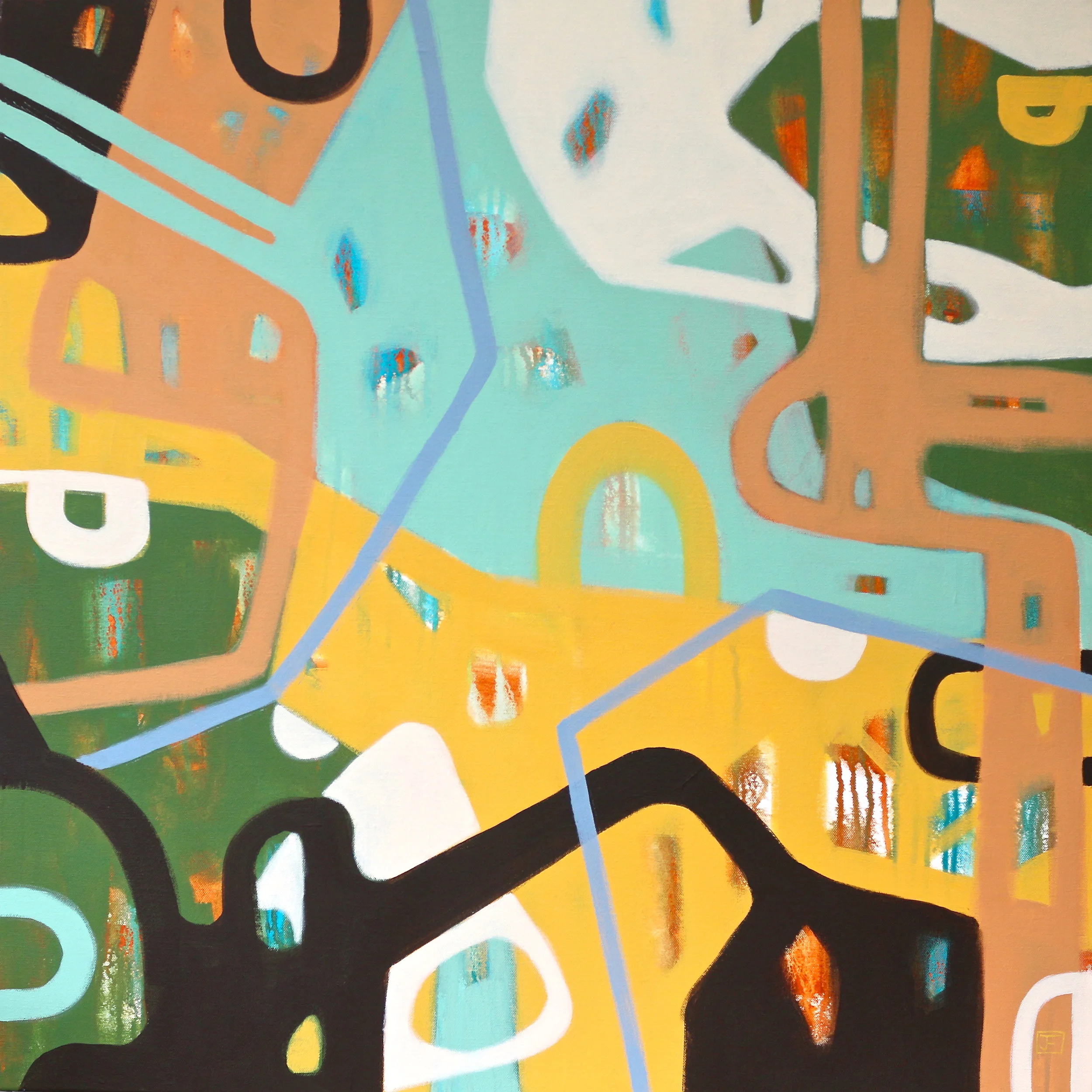 Flat And Fat Jasmine Farrow abstract art