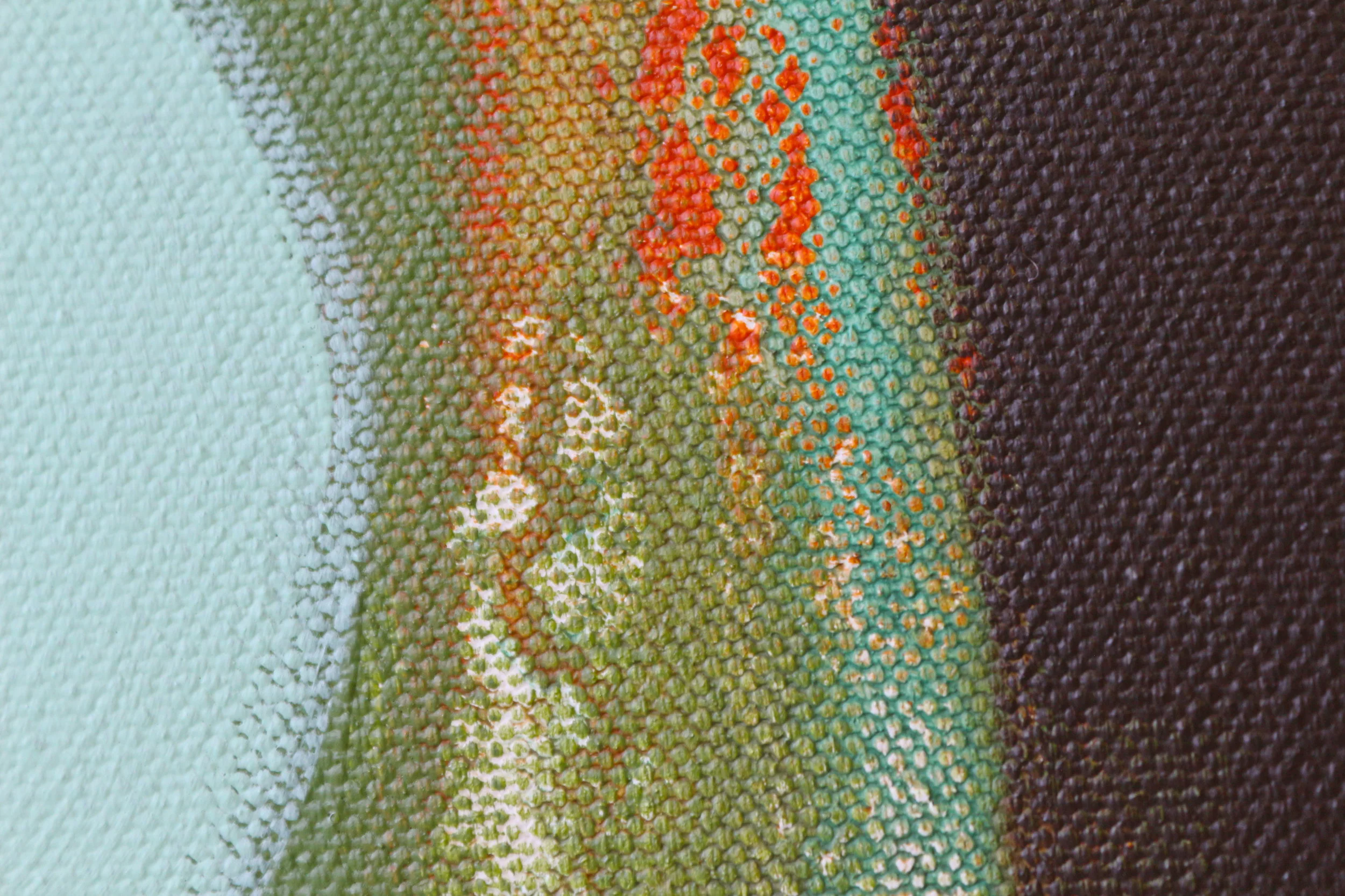 Flat and Fat detail Jasmine Farrow abstract art