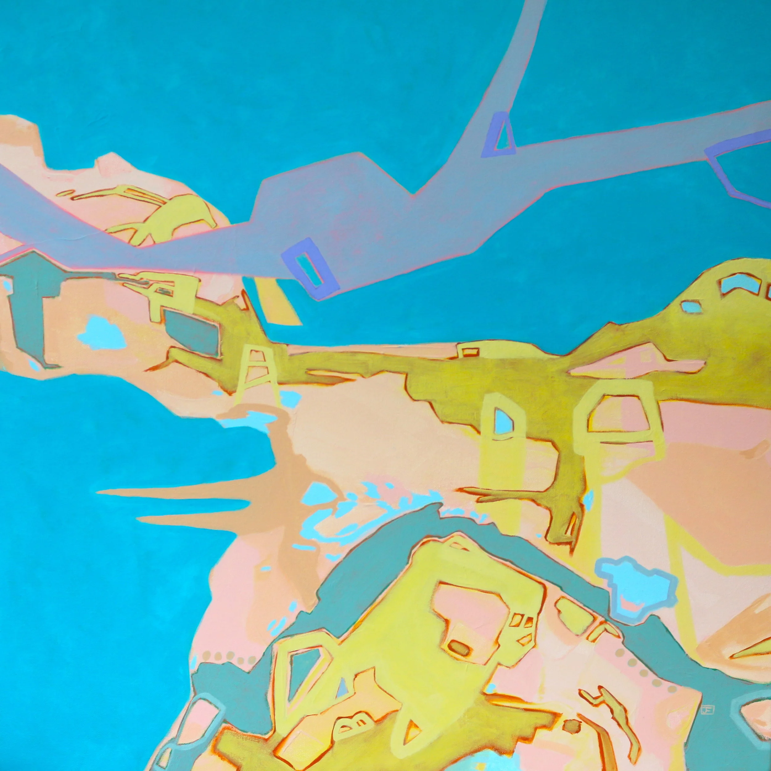 A Nap From Above Jasmine Farrow abstract art