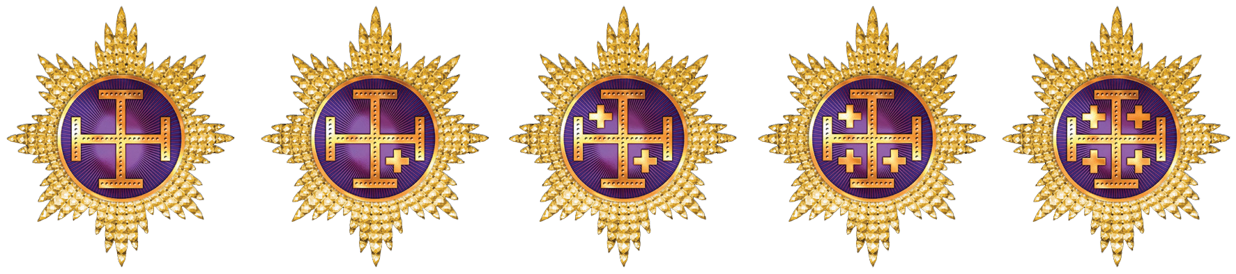 The New Grand Master's Club Crusader's Cross Levels and Jewels