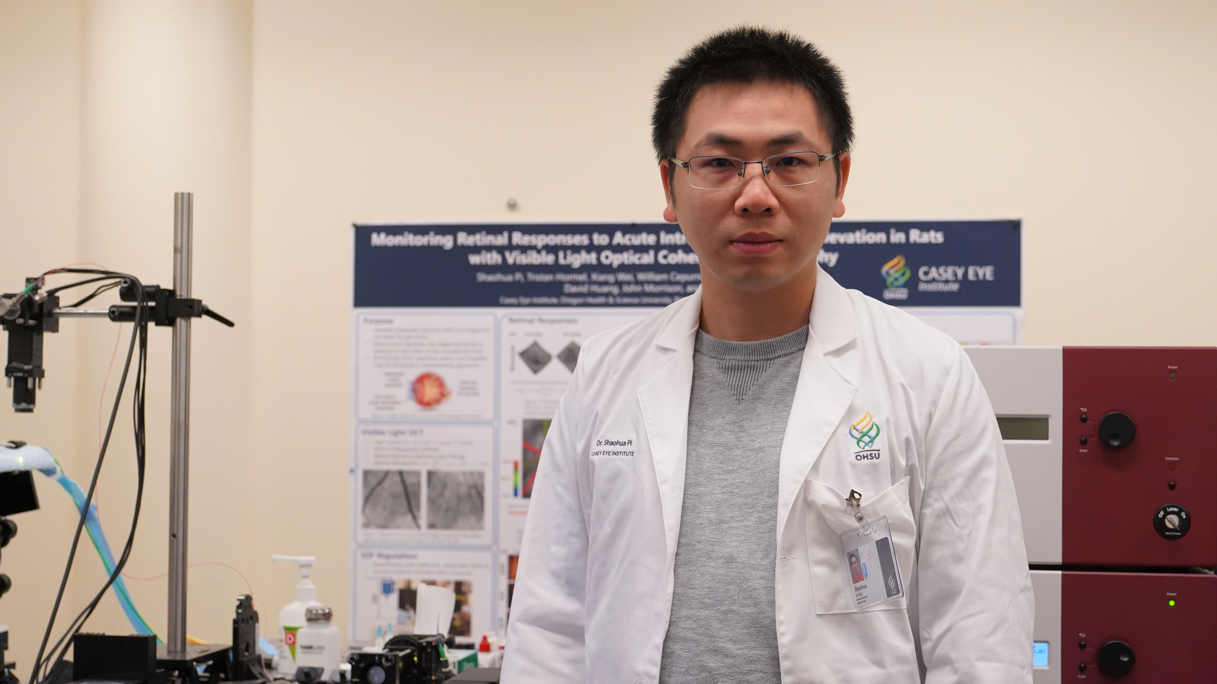 Dr. Shaohua Pi from Casey Eye Institute Awarded $68,700 Knights Templar Eye Foundation Grant for Retinopathy of Prematurity Research