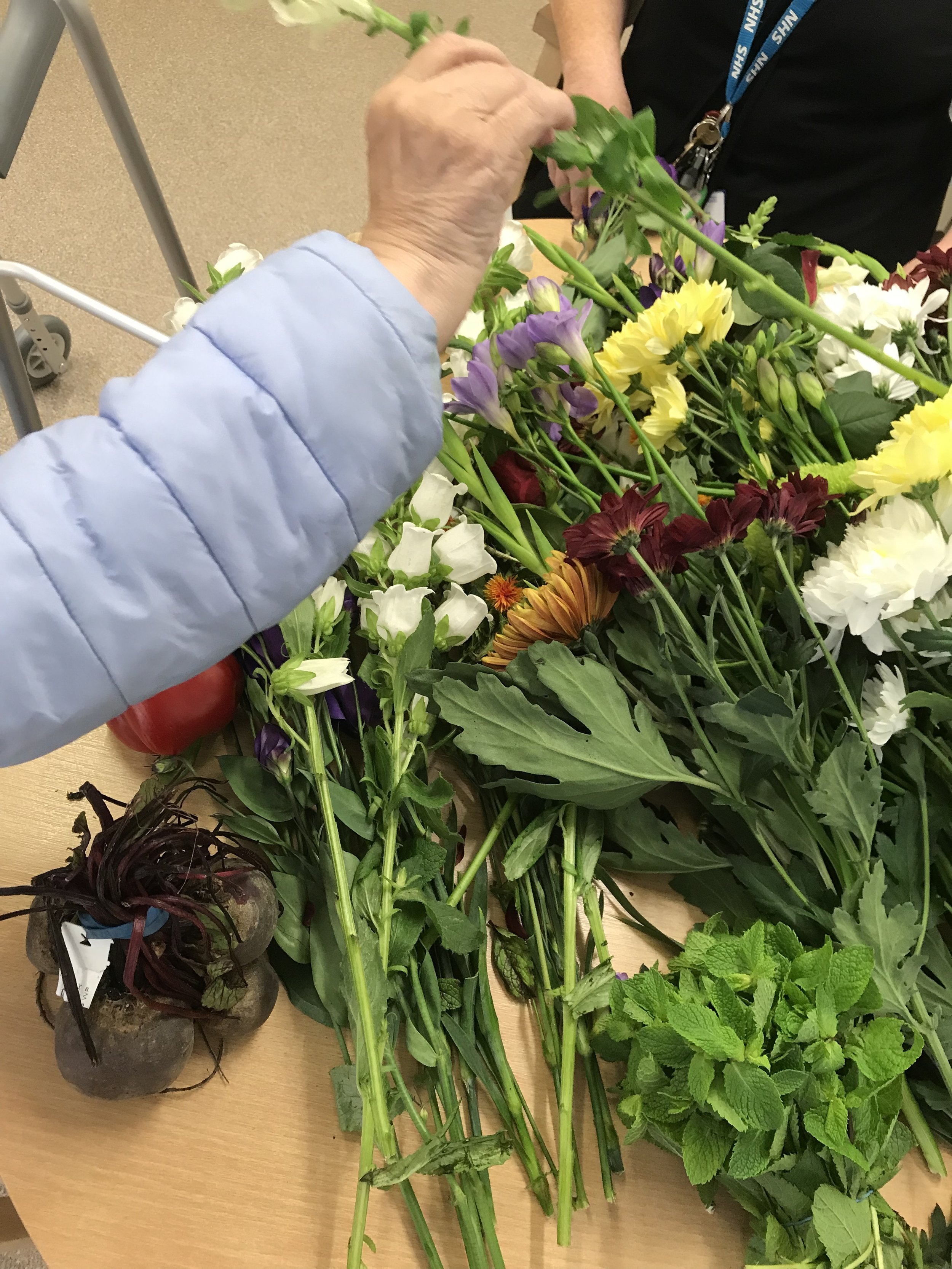 Artist in Residence - Kershaw Ward St Charles Hospital - Central and North West London. Exploring the role that flowers and illustration can have of the physical and mental health of patients of a number of months. 2018 - 2019.