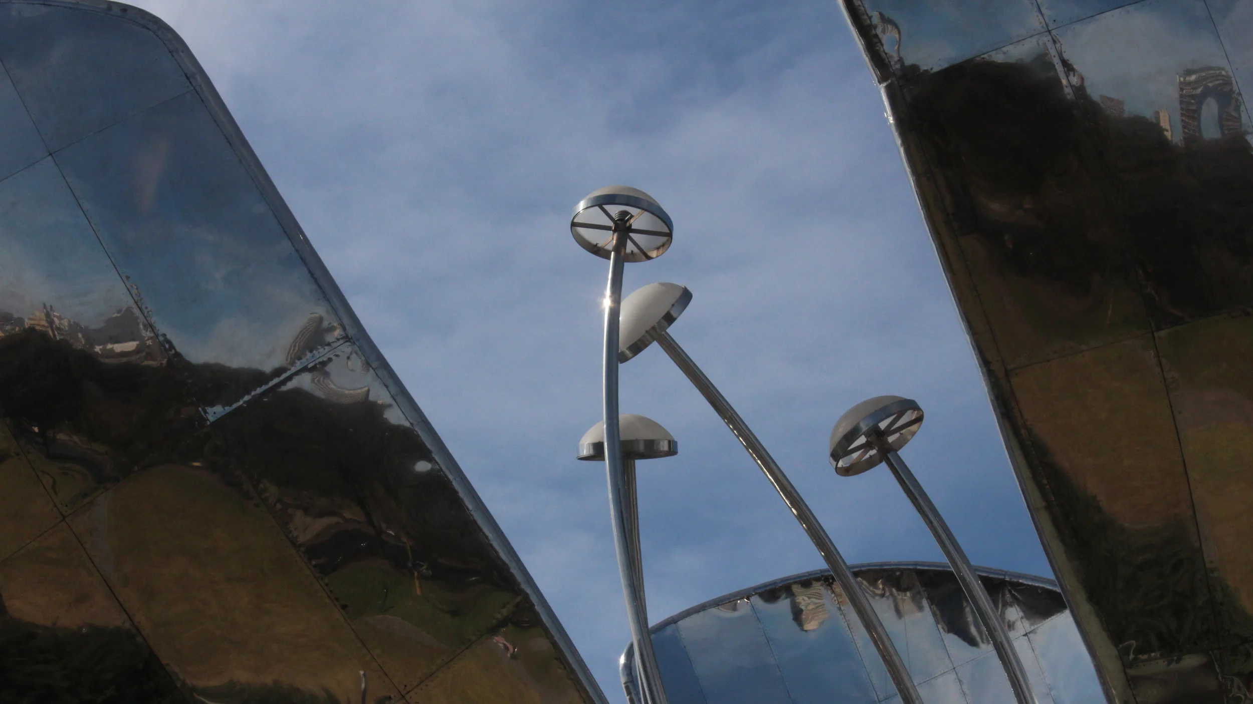 2015 - a close up of the Floralis Genérica statue in Buenos Aires, Argentina.