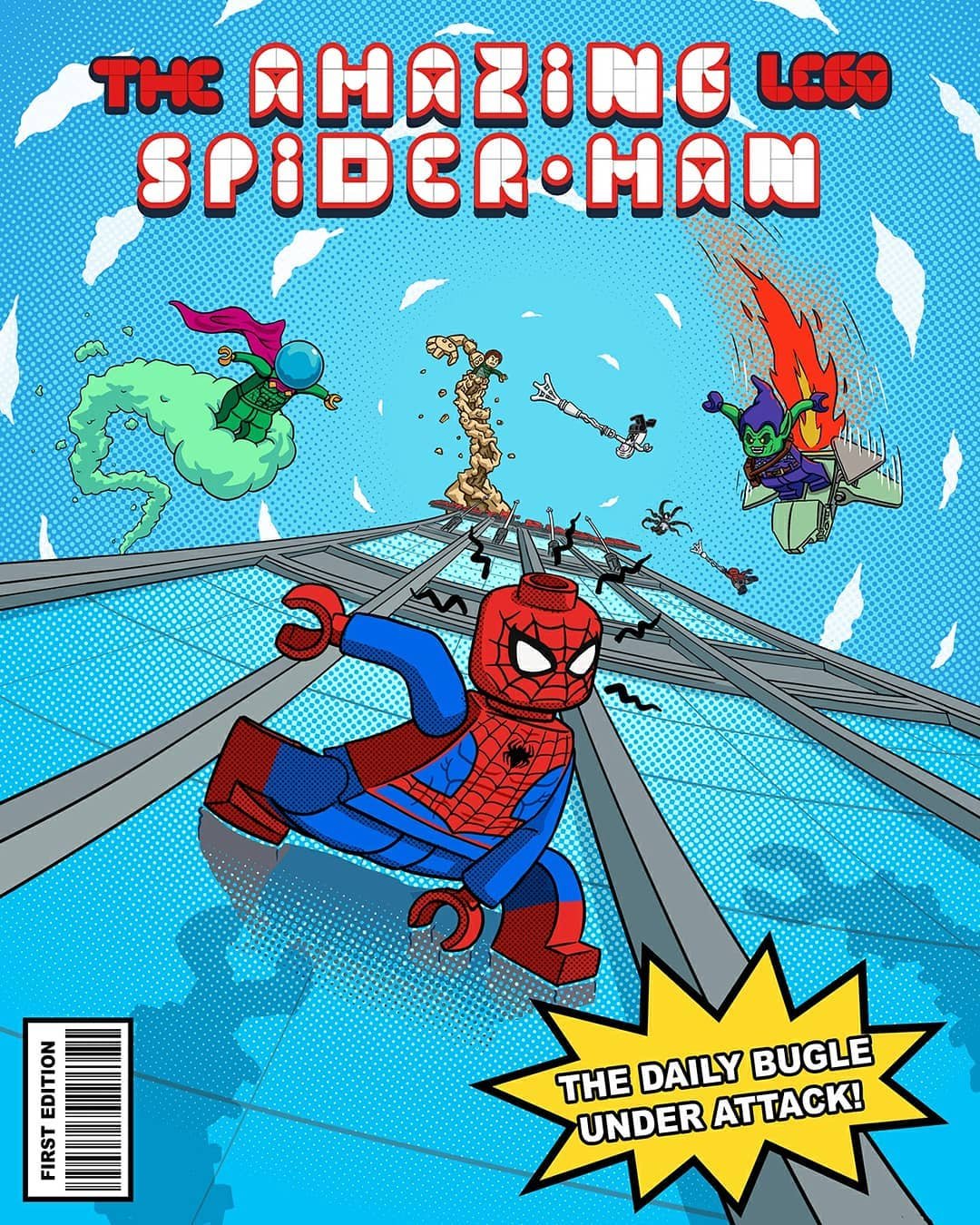 My 2 entries for the LEGO Ideas contest (Your friendly neighbourhood comic book hero!). I designed part of the new Daily Bugle set in Bricklink's Studio 2.0 to help with the drawings, as I'm not that good with buildings/perspective.⁣
⁣
The challenge 